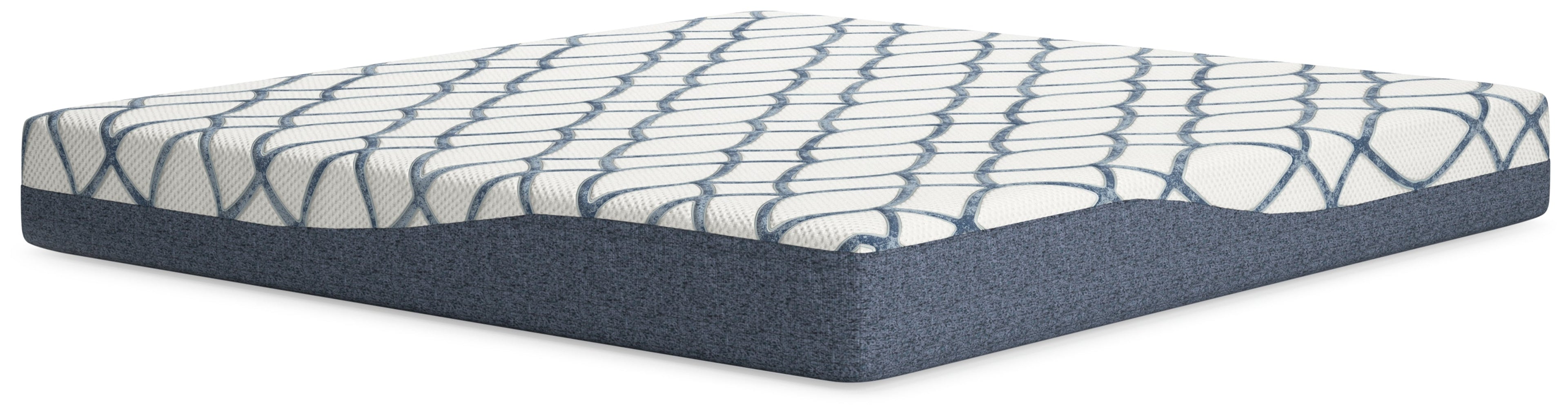 10 Inch Chime Elite 2.0 White/Blue King Mattress - M42541 - Bien Home Furniture &amp; Electronics