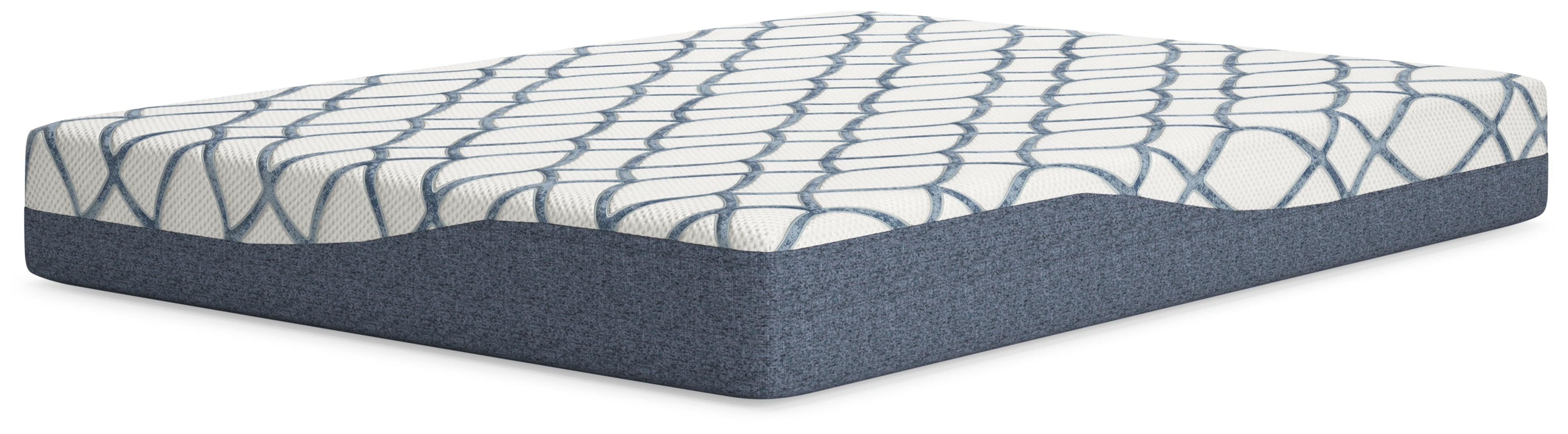 10 Inch Chime Elite 2.0 White/Blue Queen Mattress - M42531 - Bien Home Furniture & Electronics