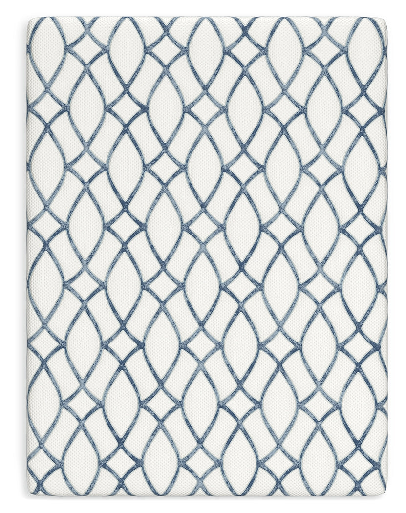 10 Inch Chime Elite 2.0 White/Blue Queen Mattress - M42531 - Bien Home Furniture & Electronics