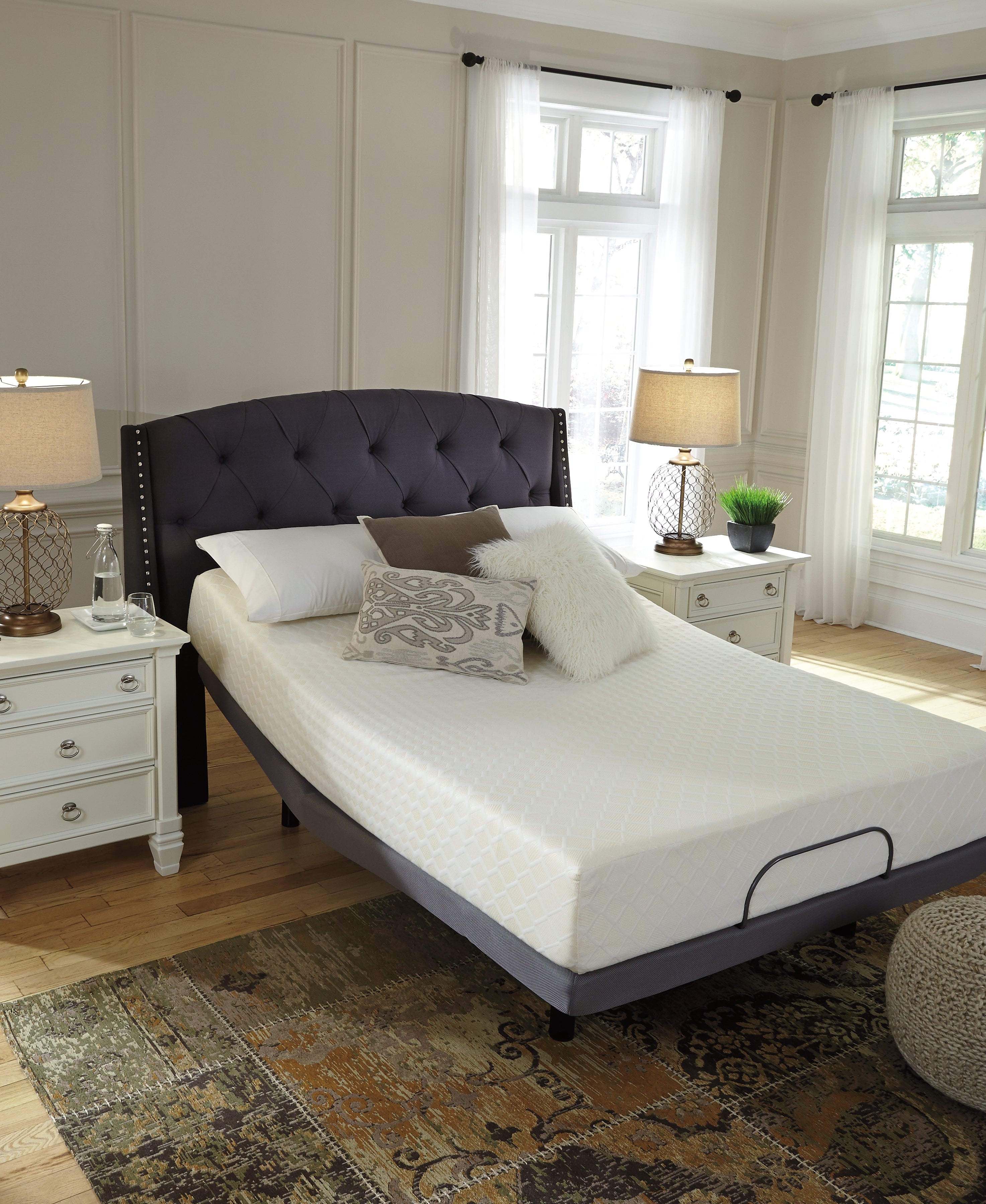 10 Inch Chime Memory Foam White California King Mattress in a Box - M69951 - Bien Home Furniture & Electronics