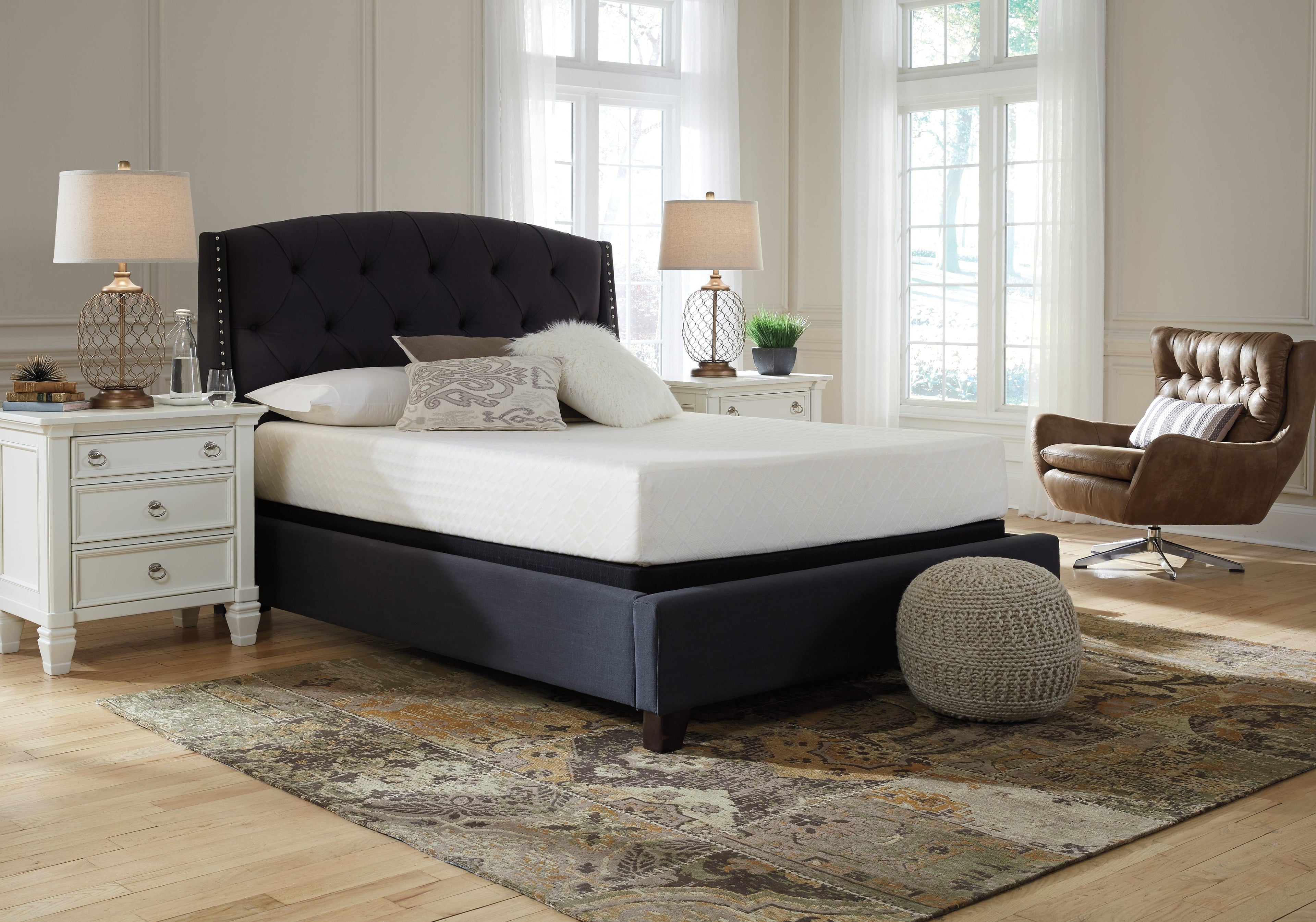 10 Inch Chime Memory Foam White California King Mattress in a Box - M69951 - Bien Home Furniture & Electronics
