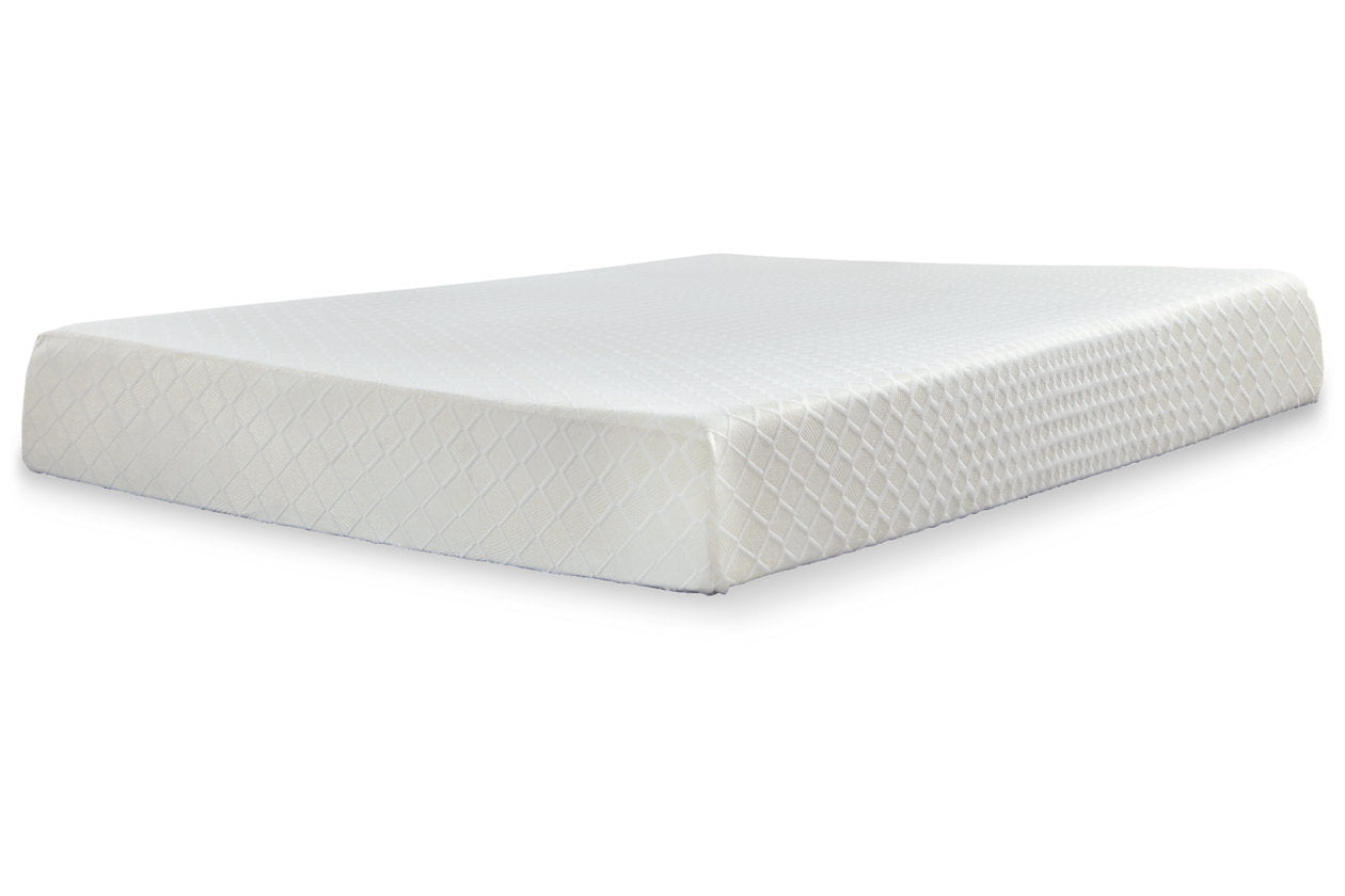 10 Inch Chime Memory Foam White King Mattress in a Box - M69941 - Bien Home Furniture &amp; Electronics