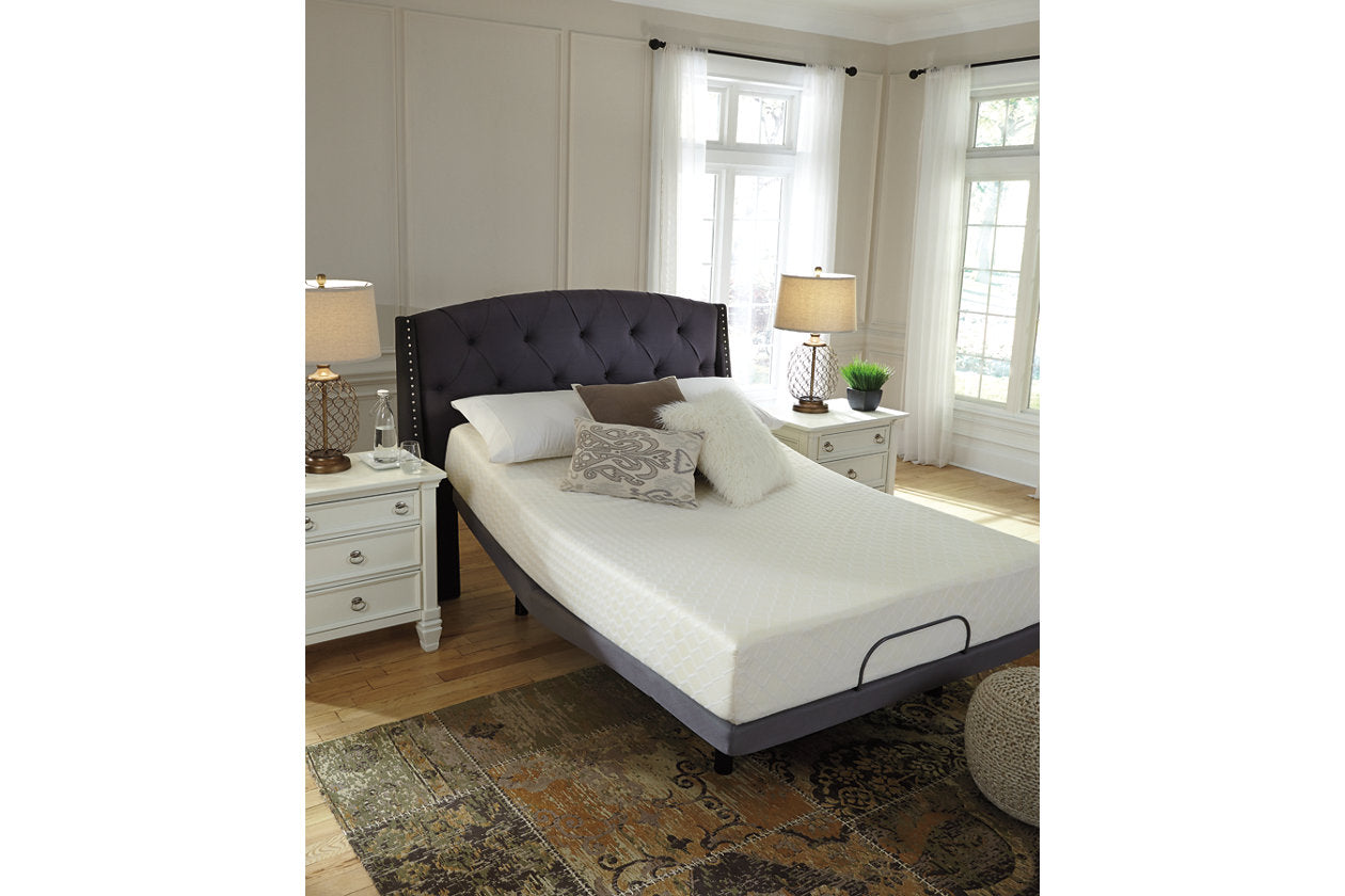 10 Inch Chime Memory Foam White King Mattress in a Box - M69941 - Bien Home Furniture &amp; Electronics