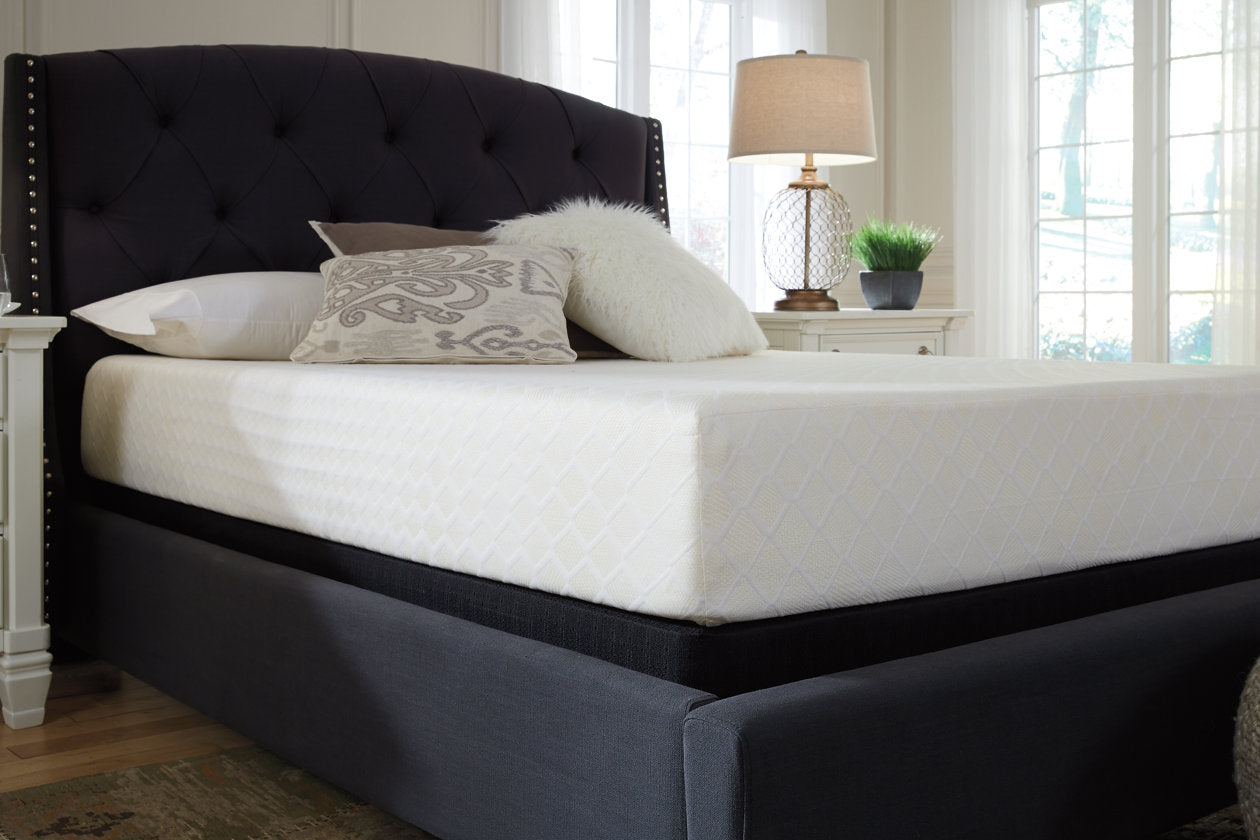 10 Inch Chime Memory Foam White Queen Mattress in a Box - M69931 - Bien Home Furniture &amp; Electronics