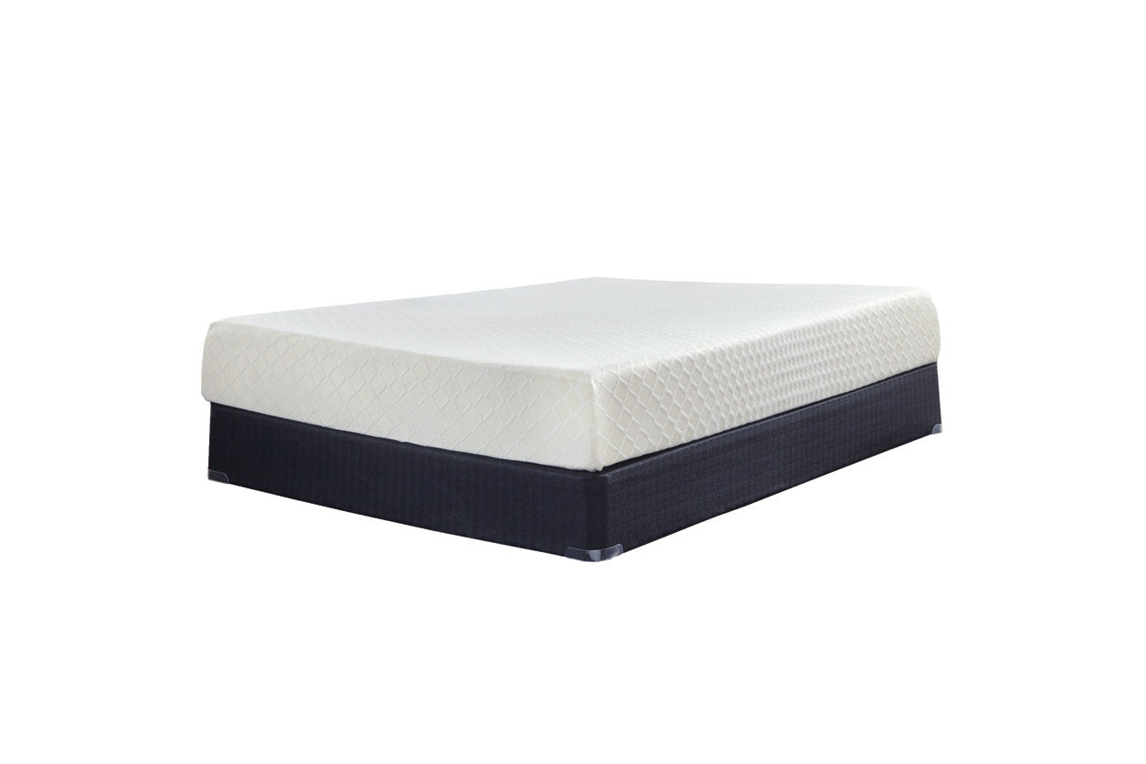 10 Inch Chime Memory Foam White Twin Mattress in a Box - M69911 - Bien Home Furniture &amp; Electronics