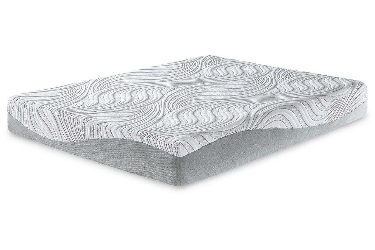 10 Inch Memory Foam White Queen Mattress - M59231 - Bien Home Furniture &amp; Electronics