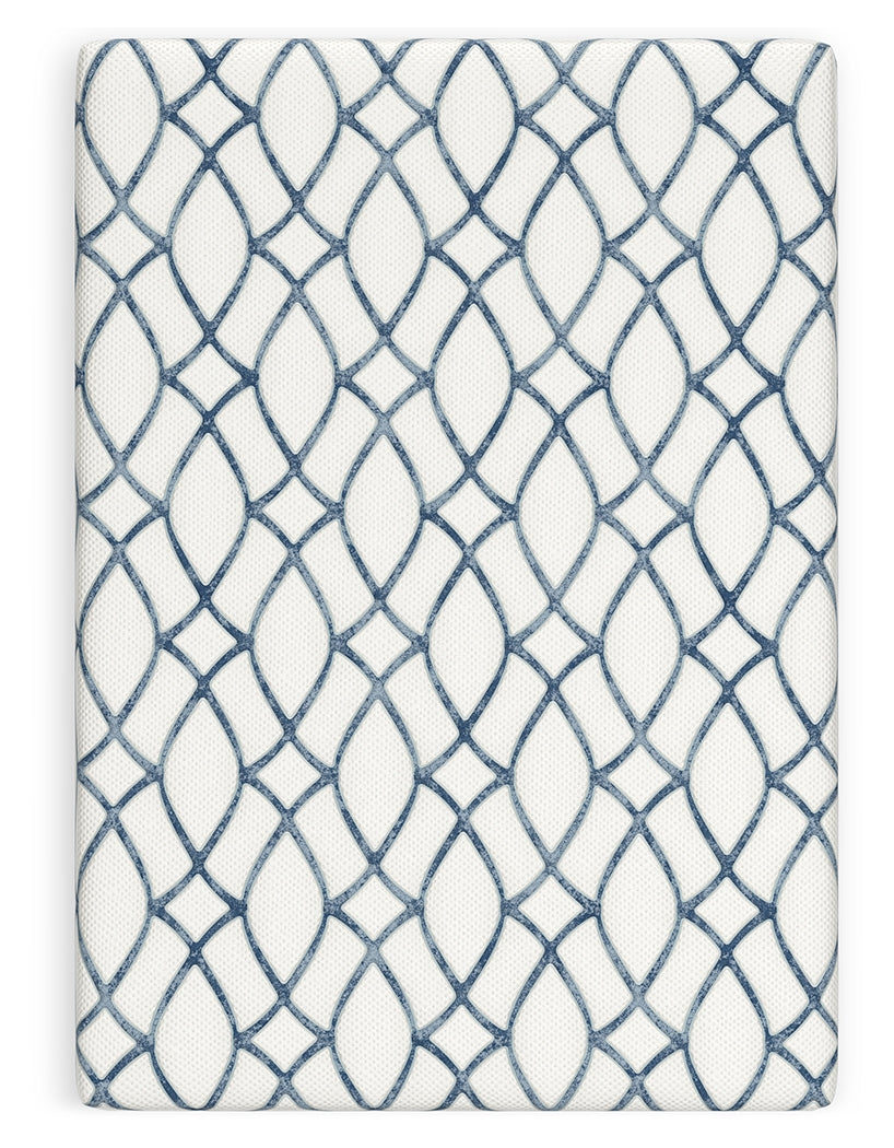 12 Inch Chime Elite 2.0 White/Blue Queen Mattress - M42631 - Bien Home Furniture & Electronics