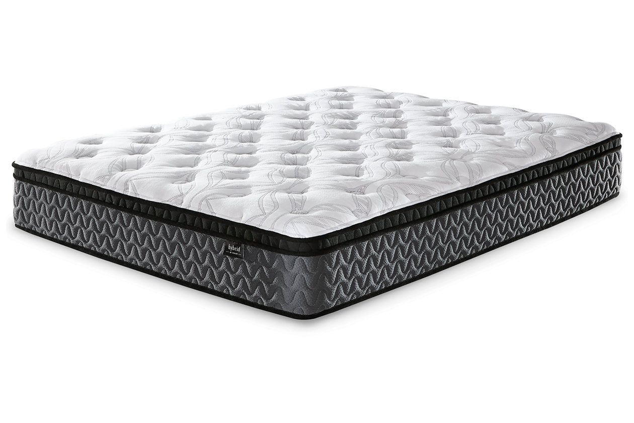 12 Inch Pocketed Hybrid White Queen Mattress - M59031 - Bien Home Furniture & Electronics