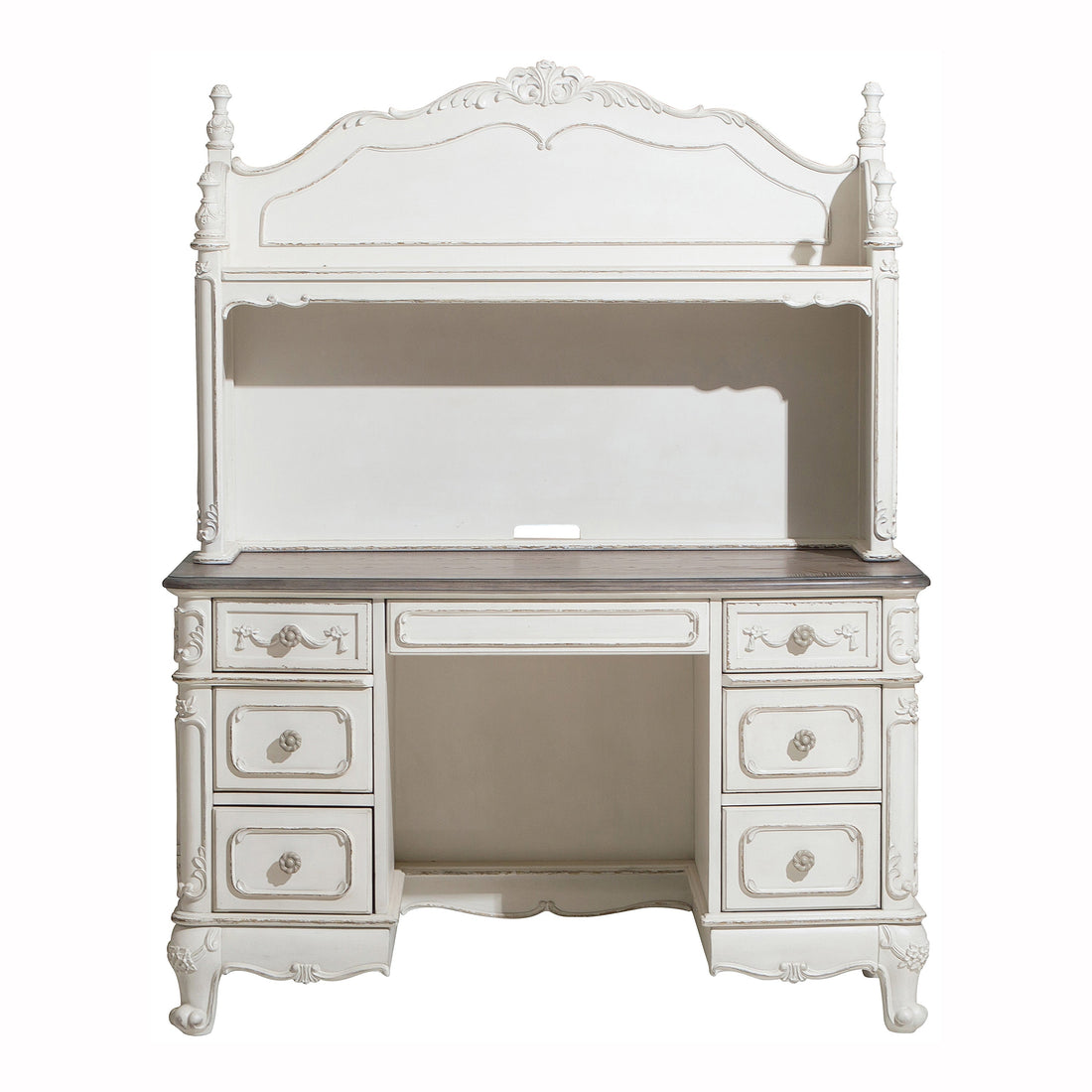 1386NW-10* (2) Writing Desk with Hutch - 1386NW-10* - Bien Home Furniture & Electronics