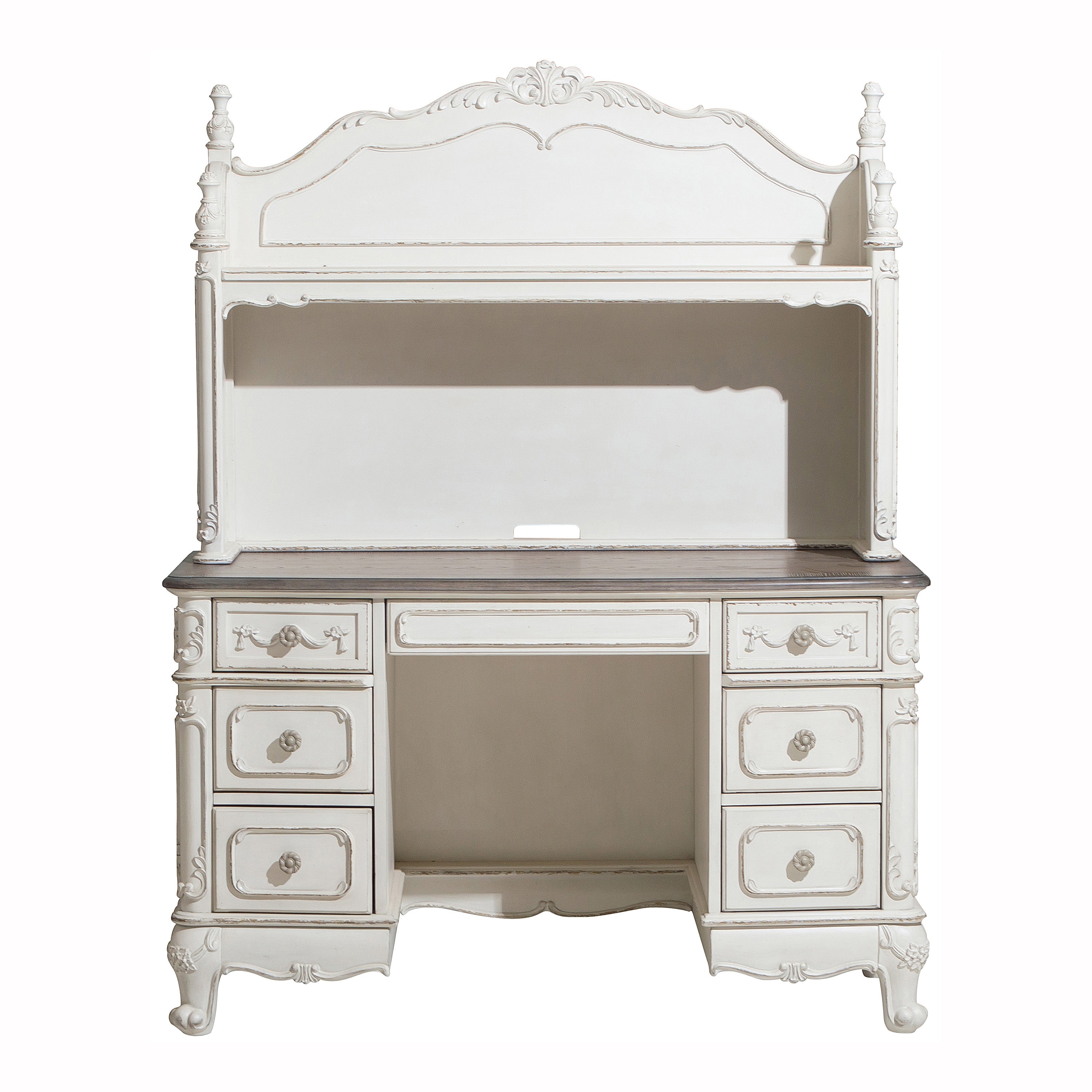 1386NW-10* (2) Writing Desk with Hutch - 1386NW-10* - Bien Home Furniture & Electronics