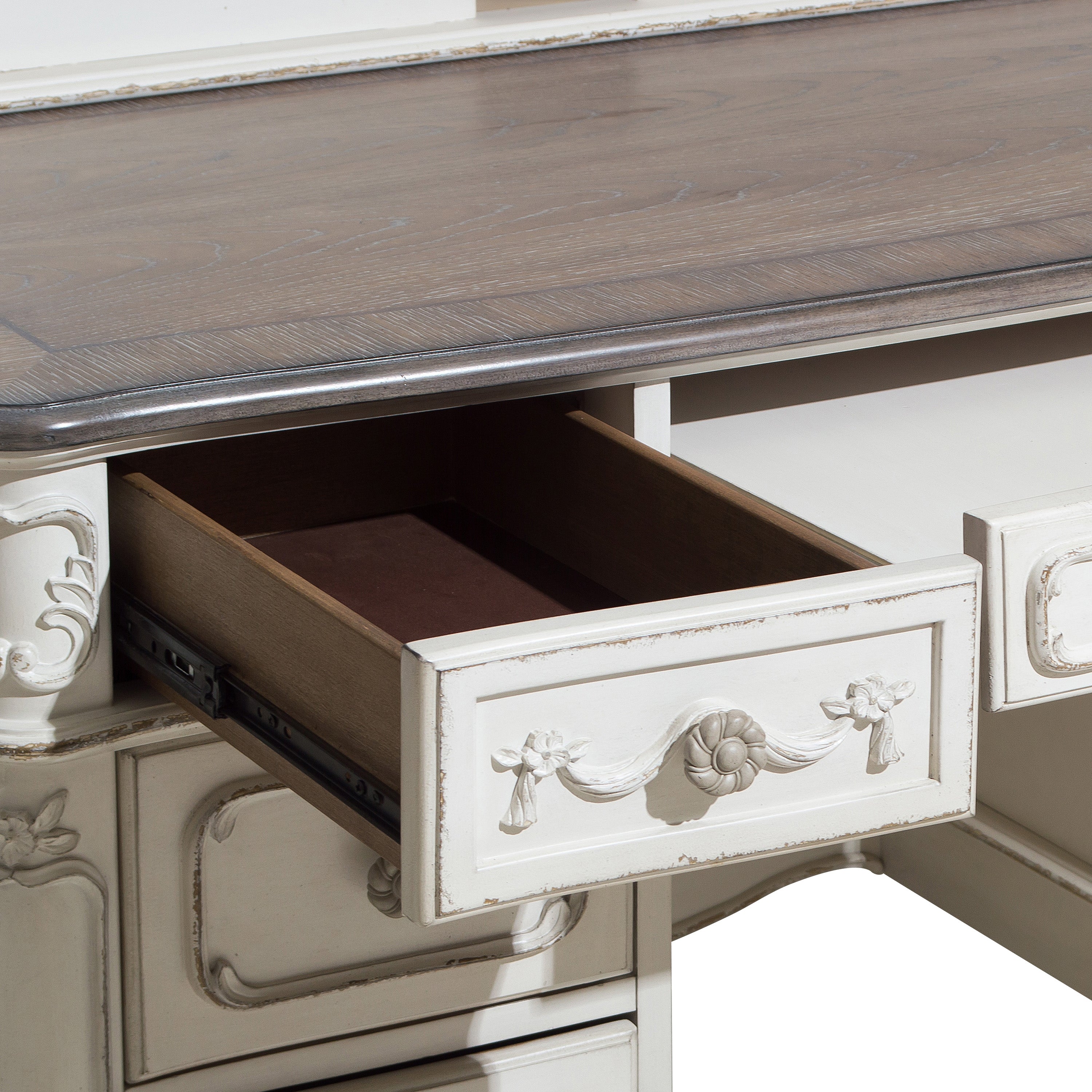 1386NW-10* (2) Writing Desk with Hutch - 1386NW-10* - Bien Home Furniture & Electronics