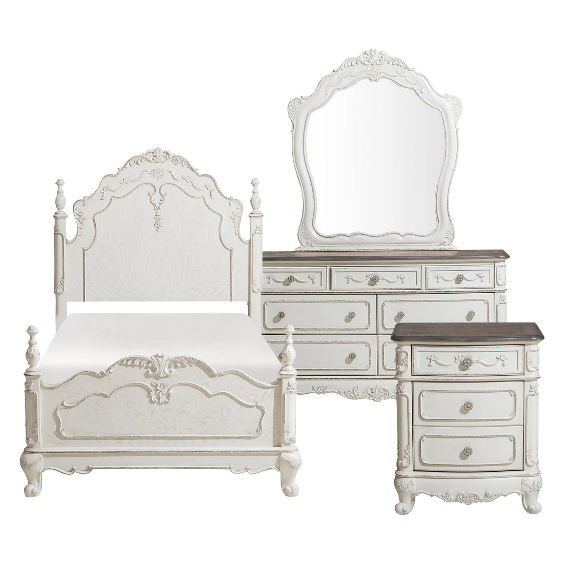 1386TNW-1*4 4pc Set (TB+NS+DR+MR) - 1386TNW-1*4 - Bien Home Furniture & Electronics