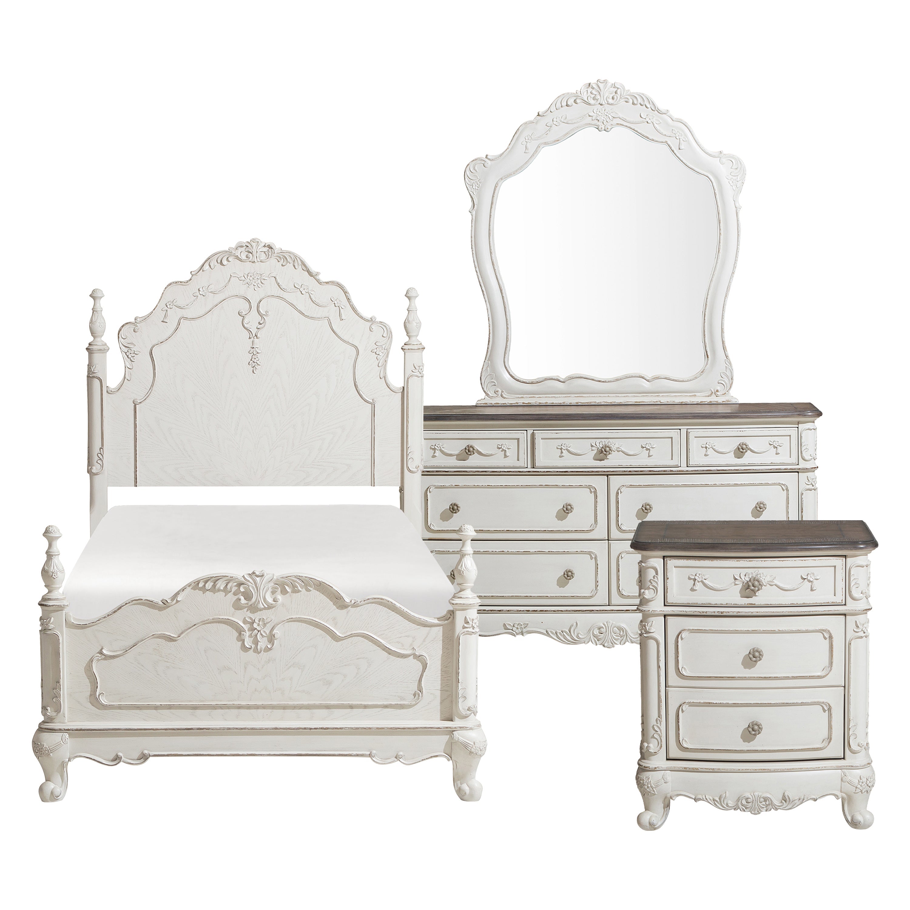1386TNW-1*4 4pc Set (TB+NS+DR+MR) - 1386TNW-1*4 - Bien Home Furniture & Electronics