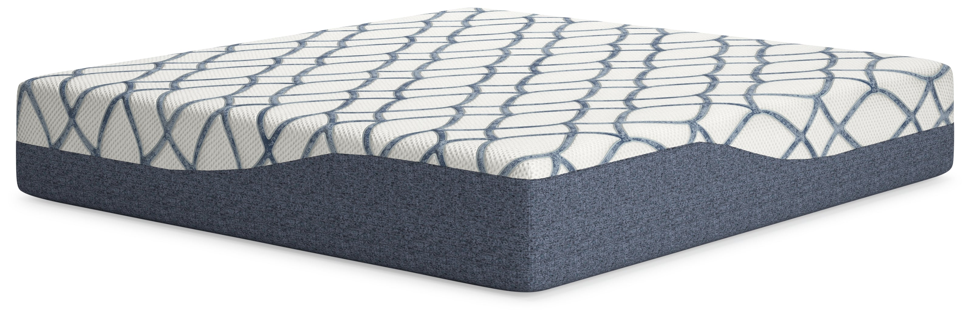 14 Inch Chime Elite 2.0 White/Blue King Mattress - M42741 - Bien Home Furniture & Electronics