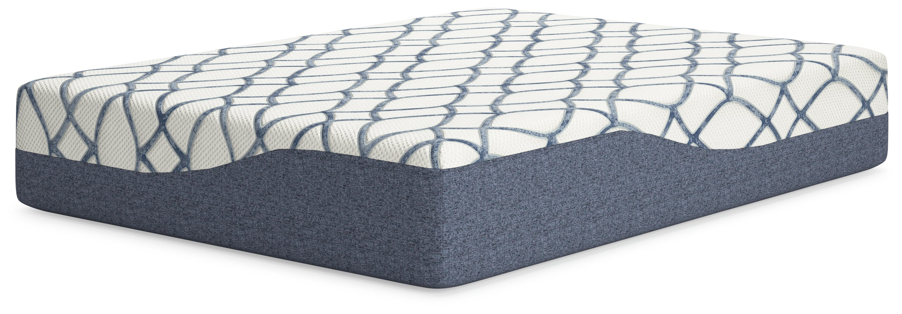 14 Inch Chime Elite 2.0 White/Blue Queen Mattress - M42731 - Bien Home Furniture & Electronics