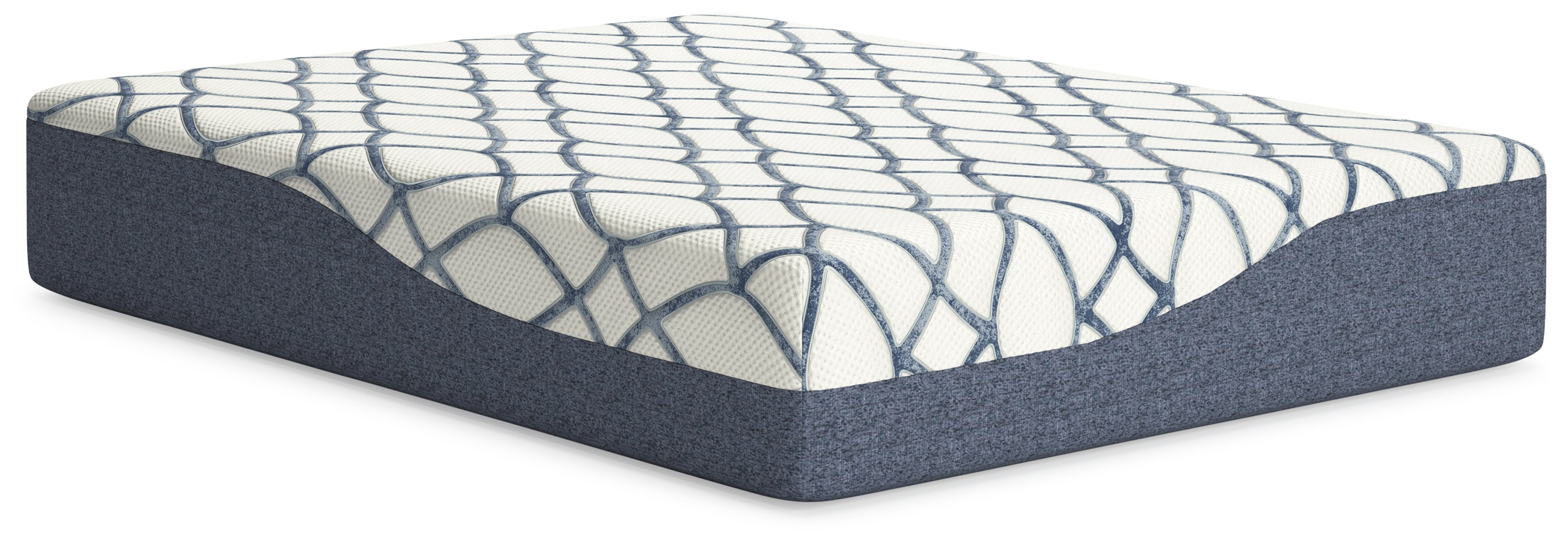 14 Inch Chime Elite 2.0 White/Blue Queen Mattress - M42731 - Bien Home Furniture & Electronics