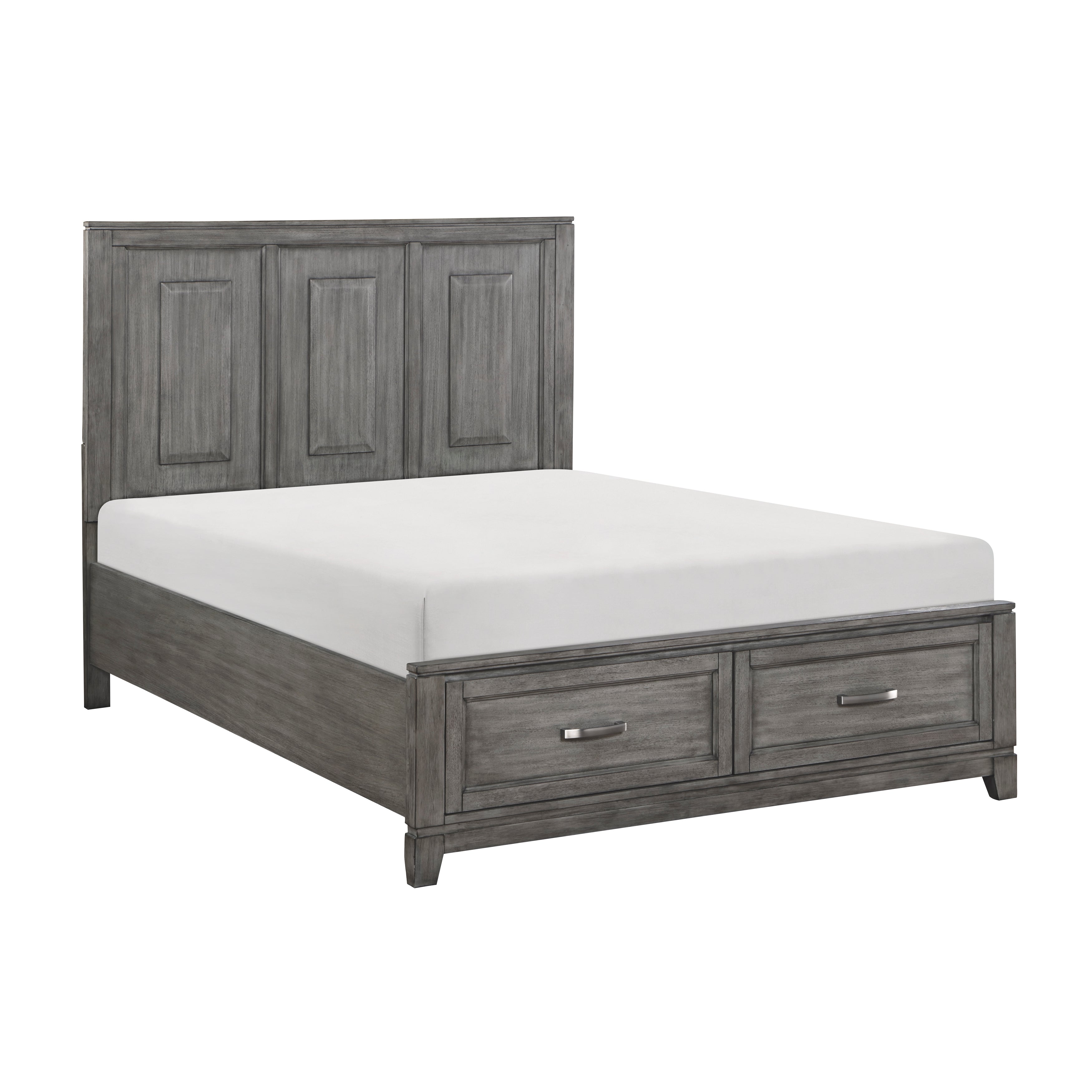 1450K-1EK* (3) Eastern King Platform Bed with Footboard Storage - 1450K-1EK* - Bien Home Furniture & Electronics