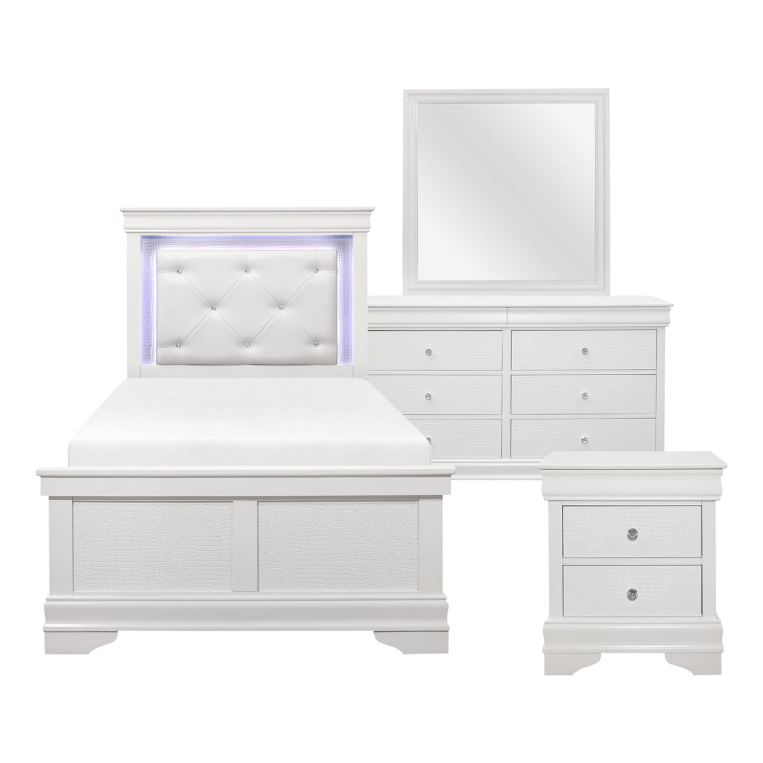 1556WT-1*4 4pc Set (TB+NS+DR+MR) - 1556WT-1*4 - Bien Home Furniture & Electronics