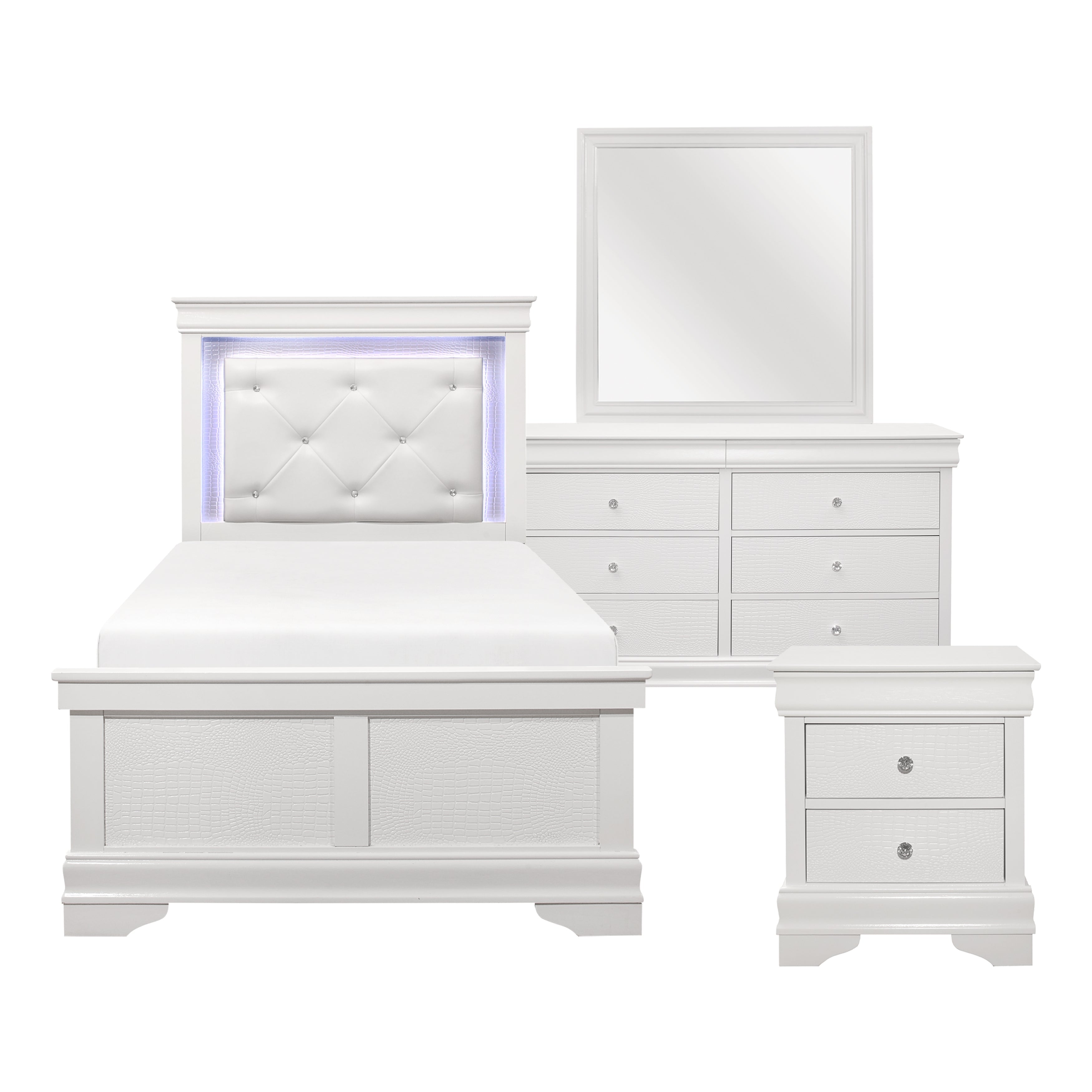 1556WT-1*4 4pc Set (TB+NS+DR+MR) - 1556WT-1*4 - Bien Home Furniture & Electronics