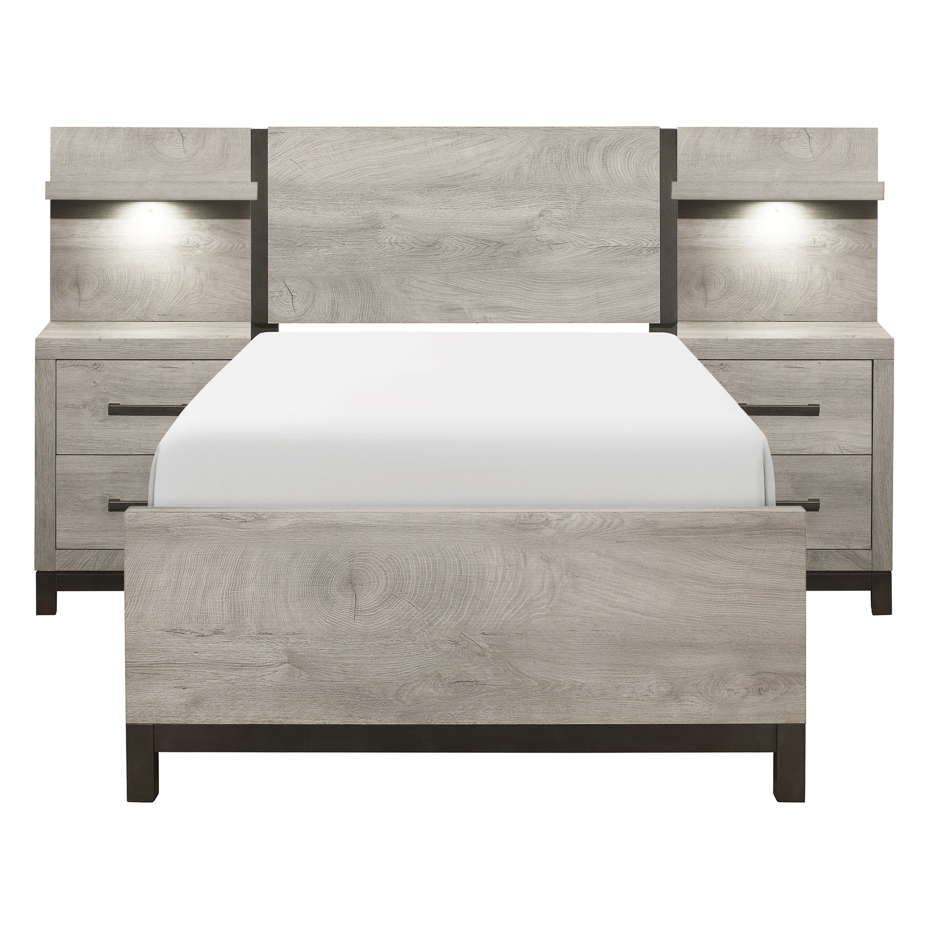 1577T-1*WB 5pc Set Twin Wall Bed (TB+2NS+2NS-P) - 1577T-1*WB - Bien Home Furniture &amp; Electronics