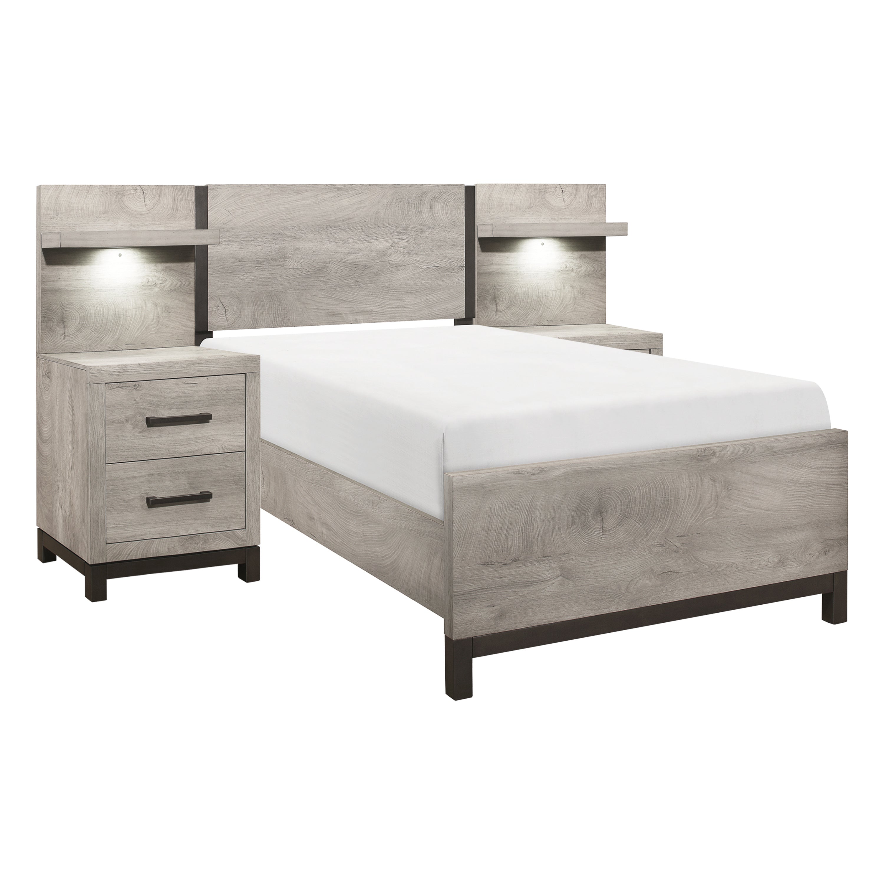 1577T-1*WB 5pc Set Twin Wall Bed (TB+2NS+2NS-P) - 1577T-1*WB - Bien Home Furniture & Electronics
