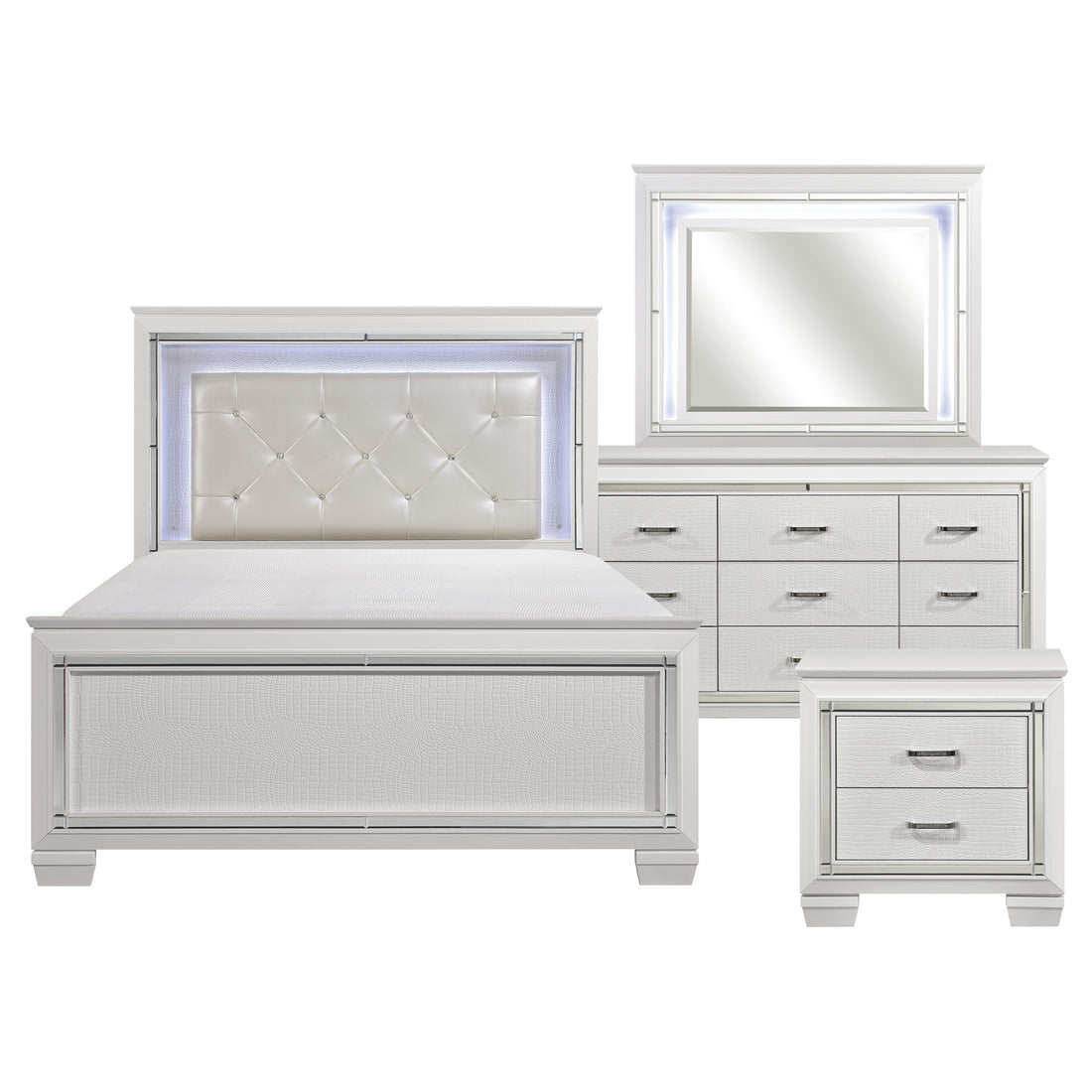 1916W-1*4 4pc Set (QB+NS+DR+MR) - 1916W-1*4 - Bien Home Furniture & Electronics