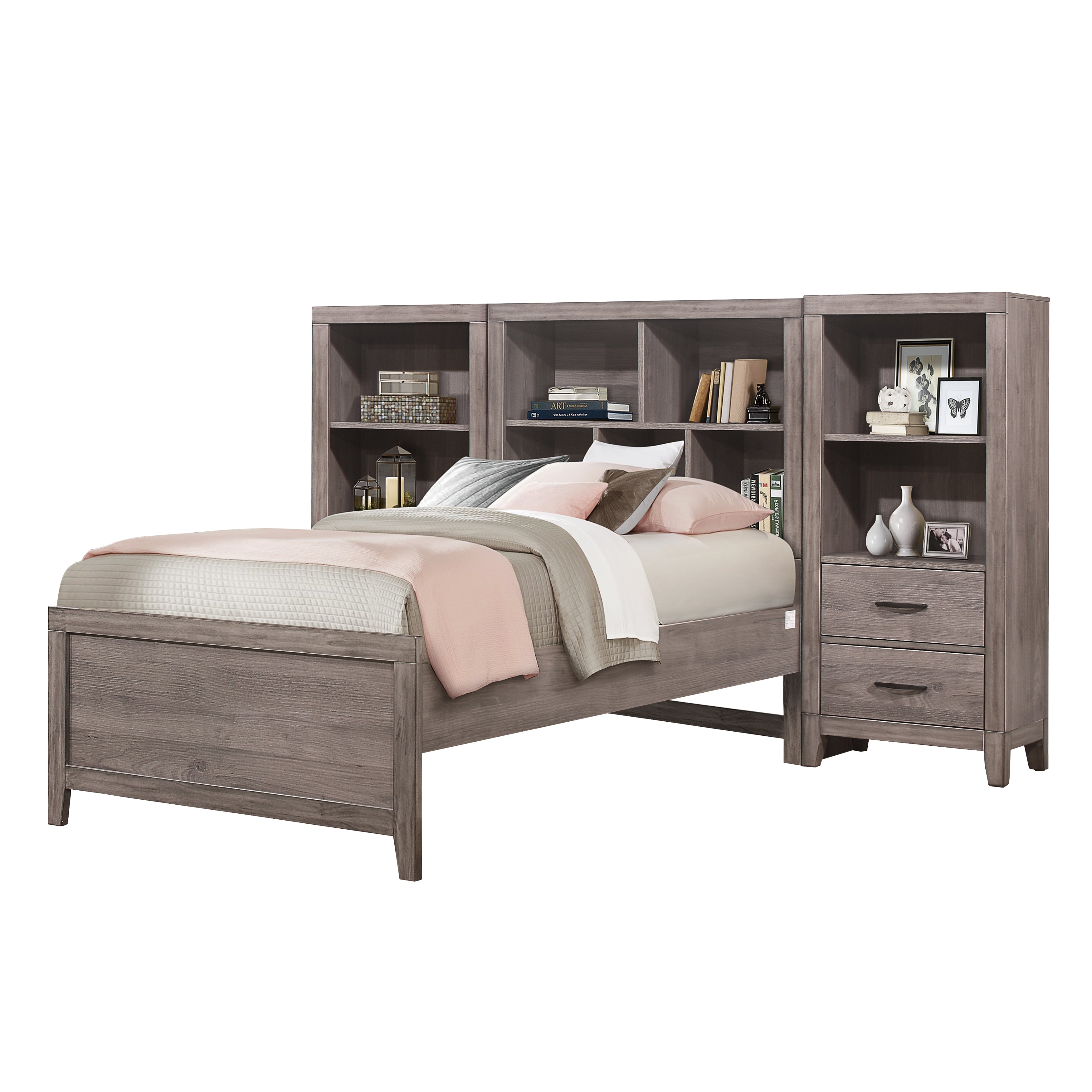2042NBT*WB 3pc Set Twin Wall Bed (TB+2PNS) - 2042NBT*WB - Bien Home Furniture & Electronics