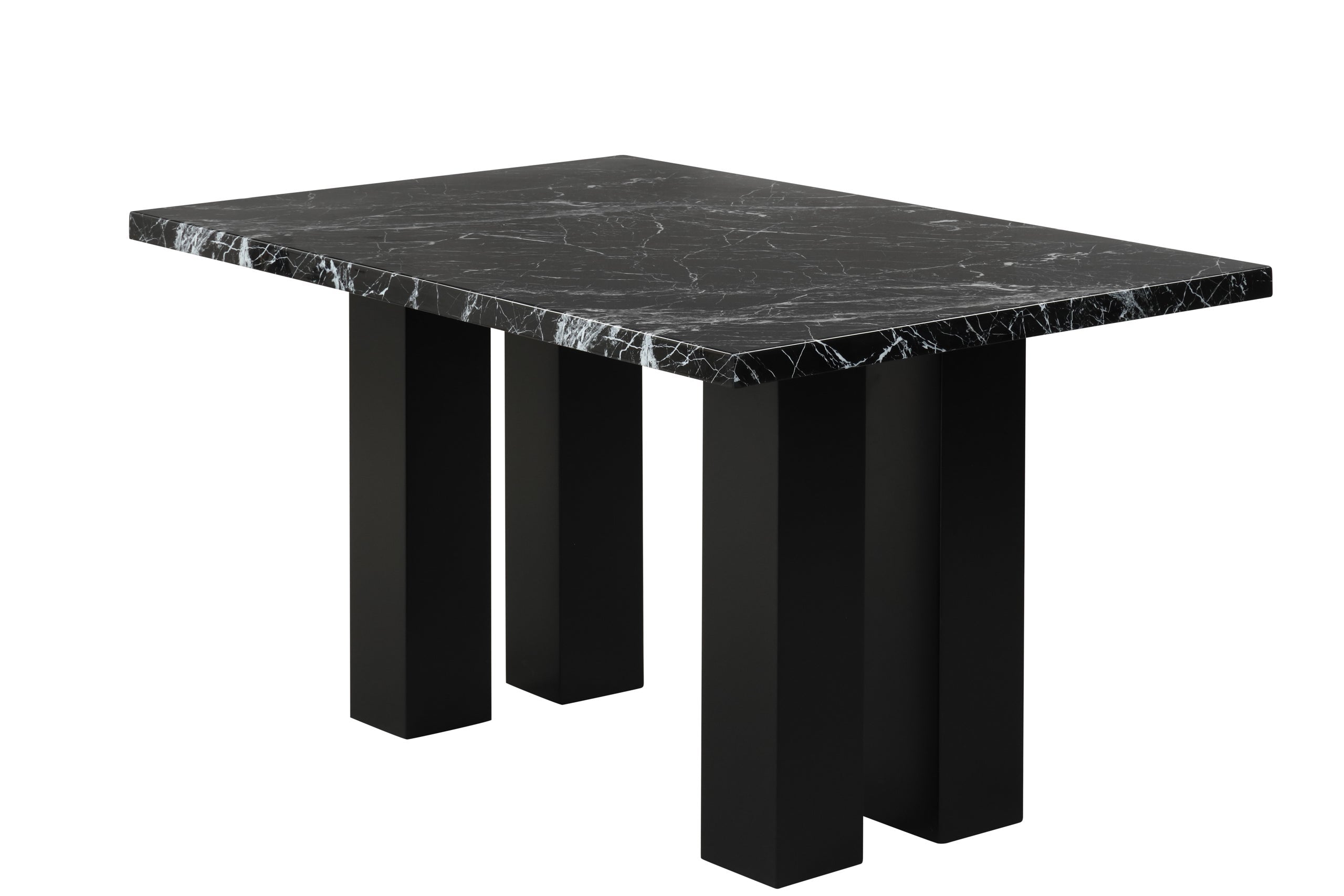 2220 Onyx - (FAUX MARBLE) Counter Height Table + 6 Chair Set - 2220 Onyx - Bien Home Furniture & Electronics