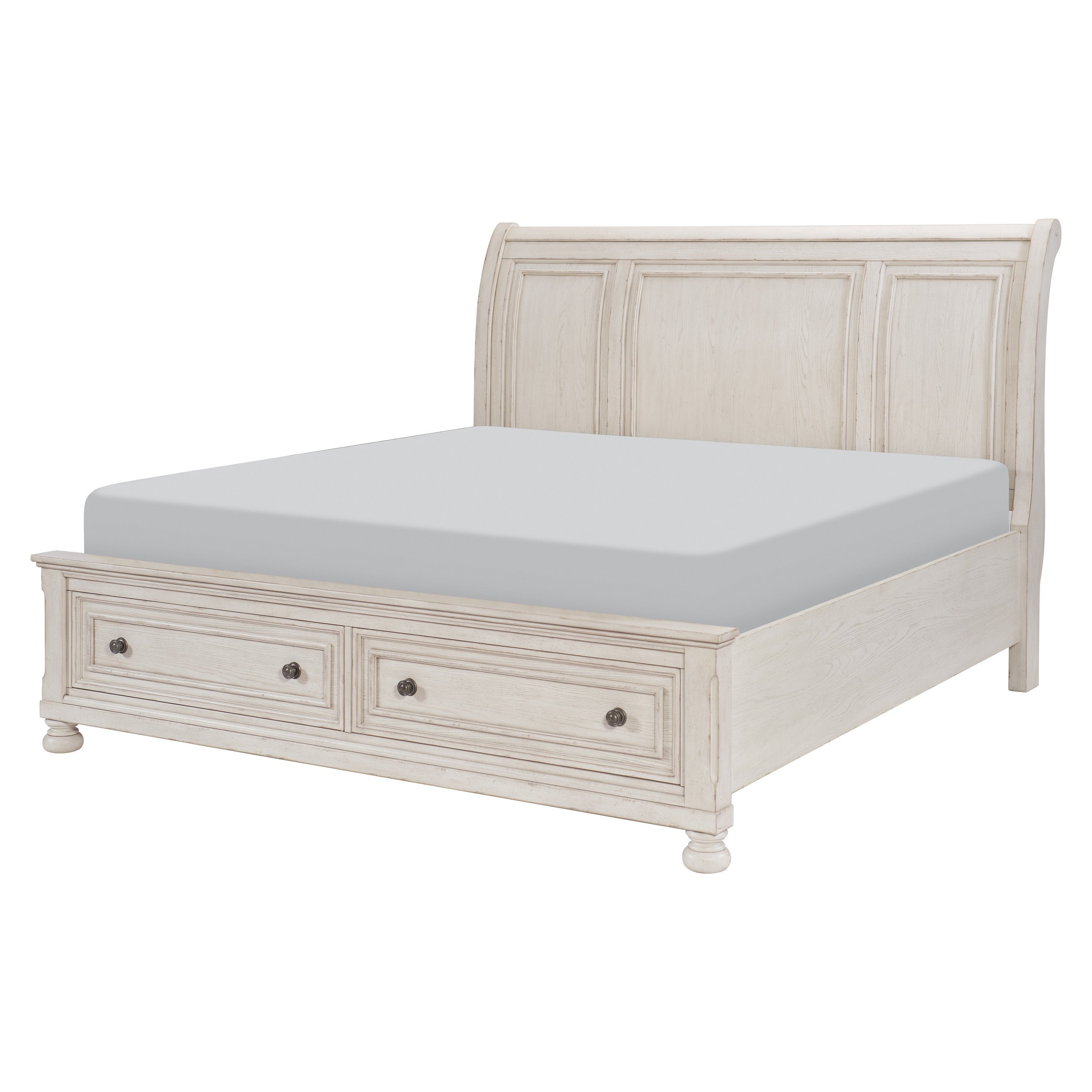 2259W-1* (3) Queen Platform Bed with Footboard Storage - 2259W-1* - Bien Home Furniture & Electronics