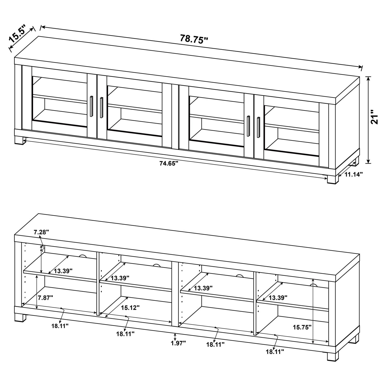 3 PC ENTERTAINMENT CENTER - 736283-SET - Bien Home Furniture & Electronics