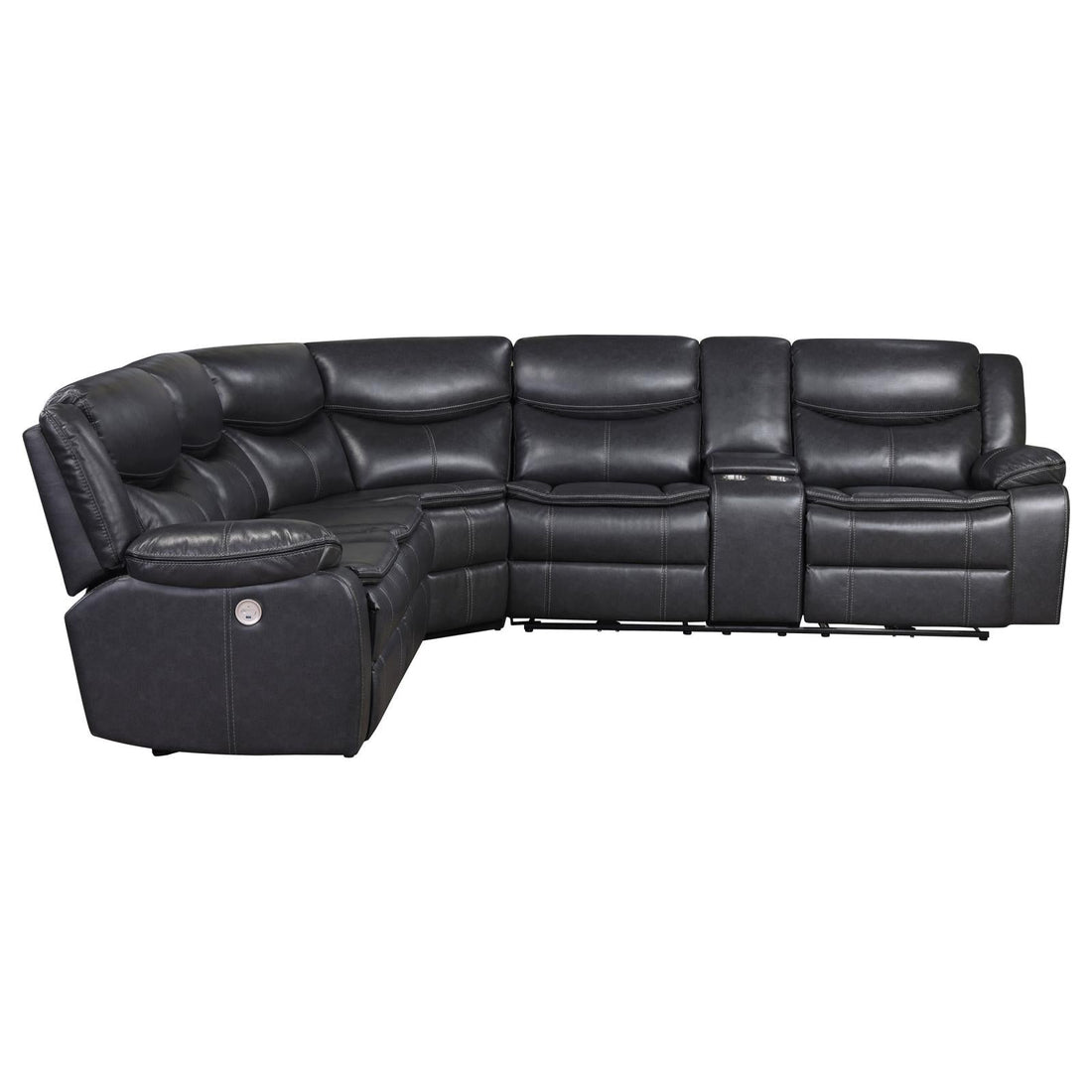 3 PC POWER SECTIONAL - 610200P - Bien Home Furniture & Electronics
