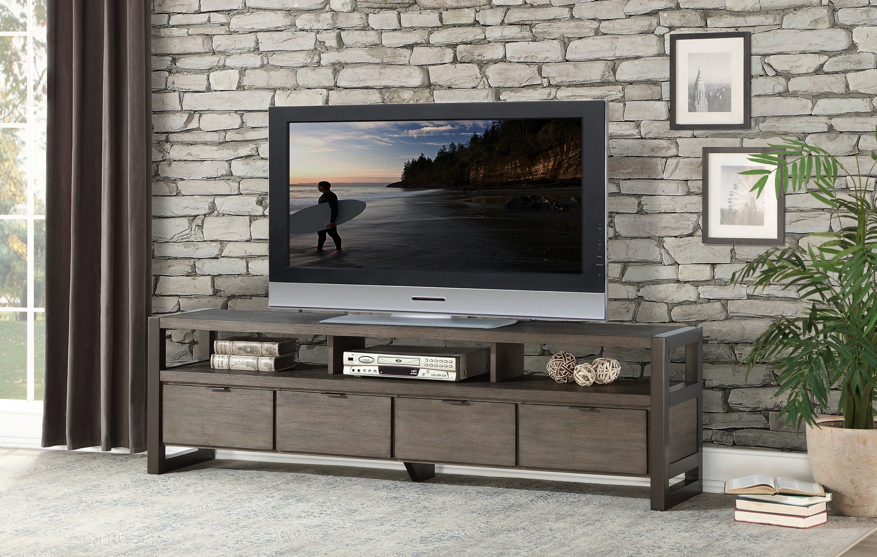 4550-76T TV Stand - 4550-76T - Bien Home Furniture & Electronics
