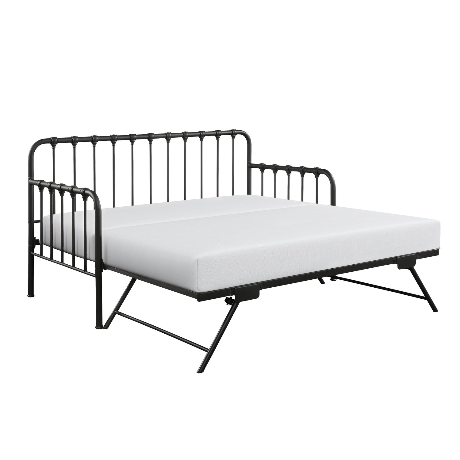 4983MBK-NT DAYBED WITH LIFT-UP TRUNDLE, BLACK, 3A - 4983MBK-NT - Bien Home Furniture & Electronics