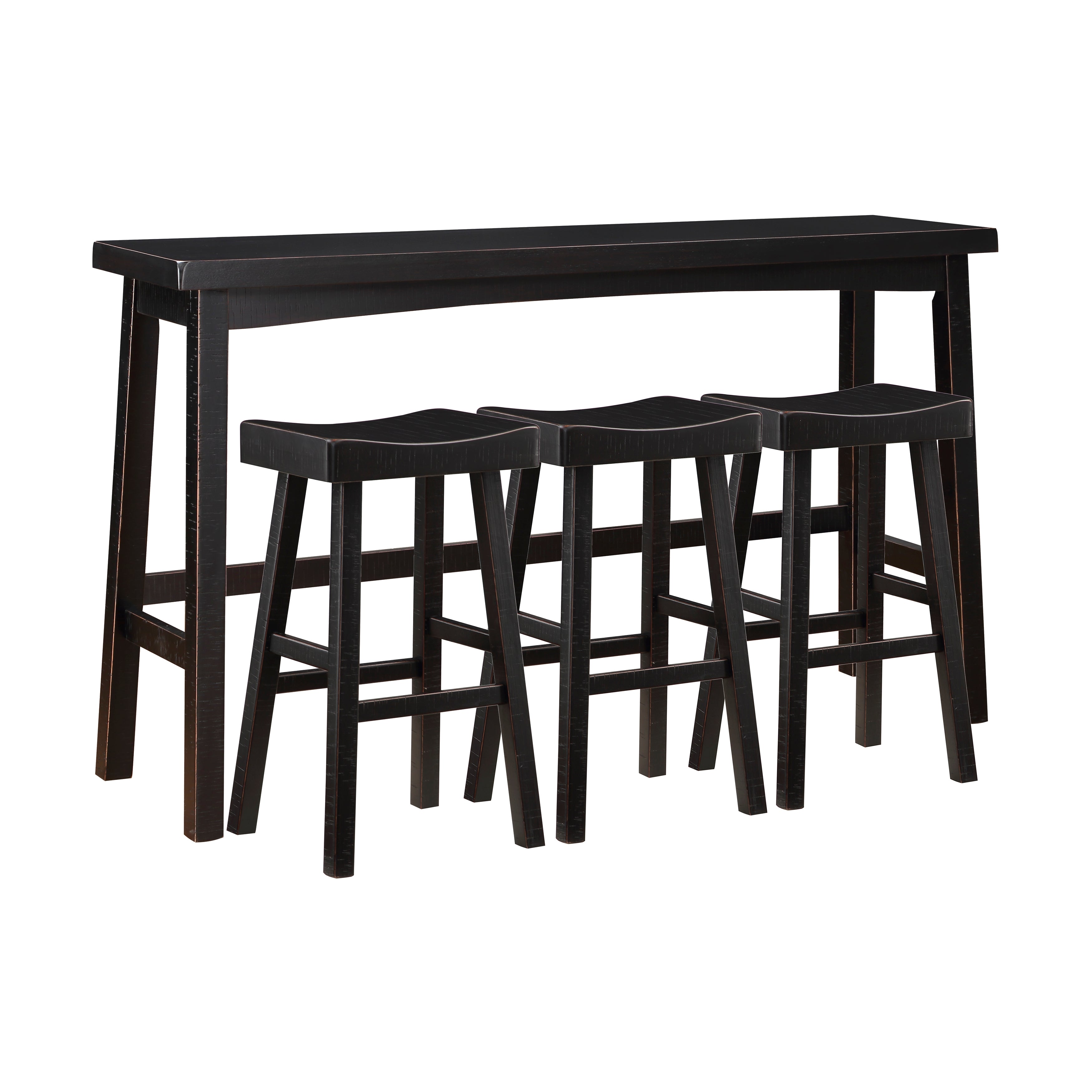5687BLK-424P 4-Piece Pack Pub Height Set - 5687BLK-424P - Bien Home Furniture & Electronics