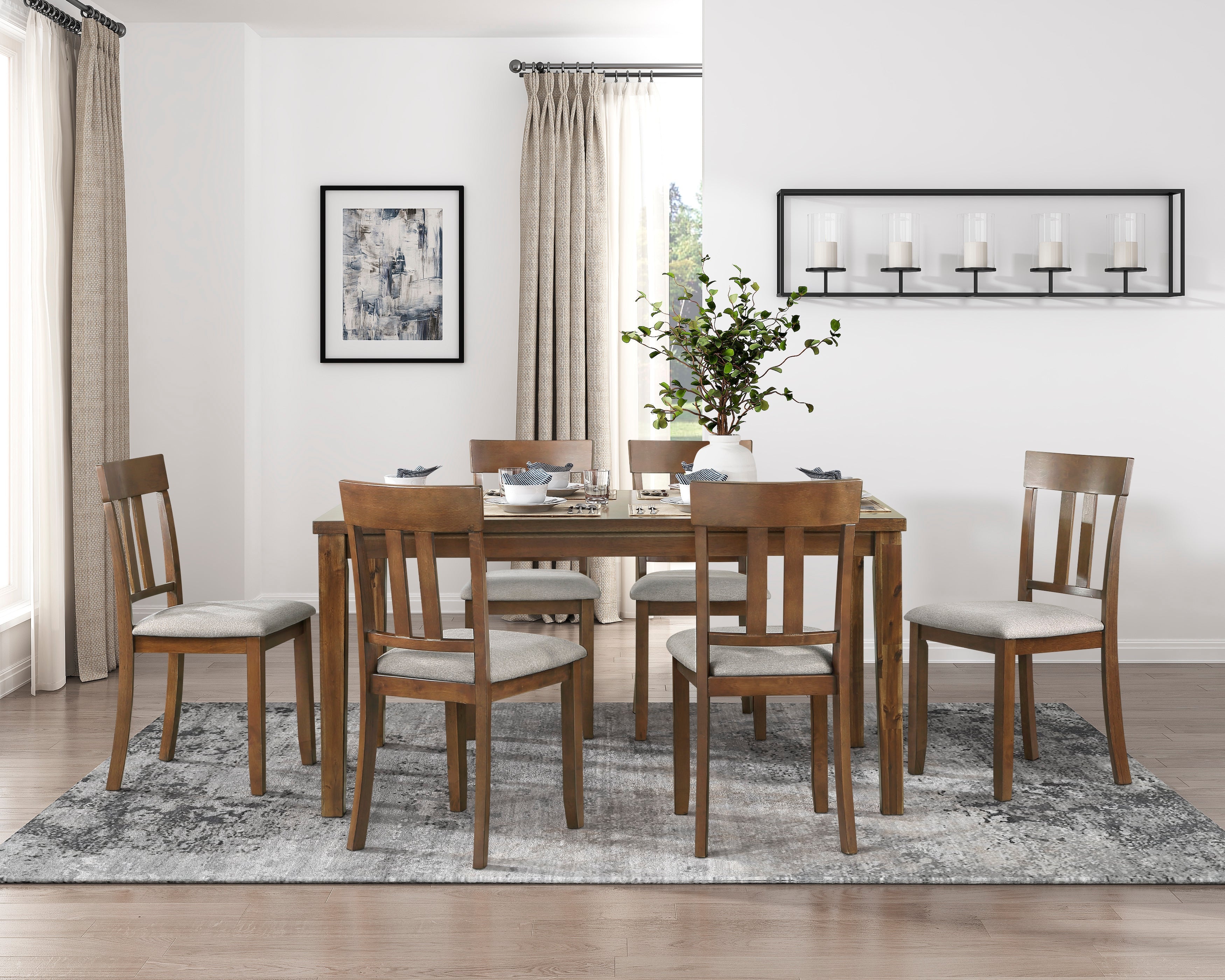 5762 7-Piece Pack Dinette Set - 5762 - Bien Home Furniture & Electronics
