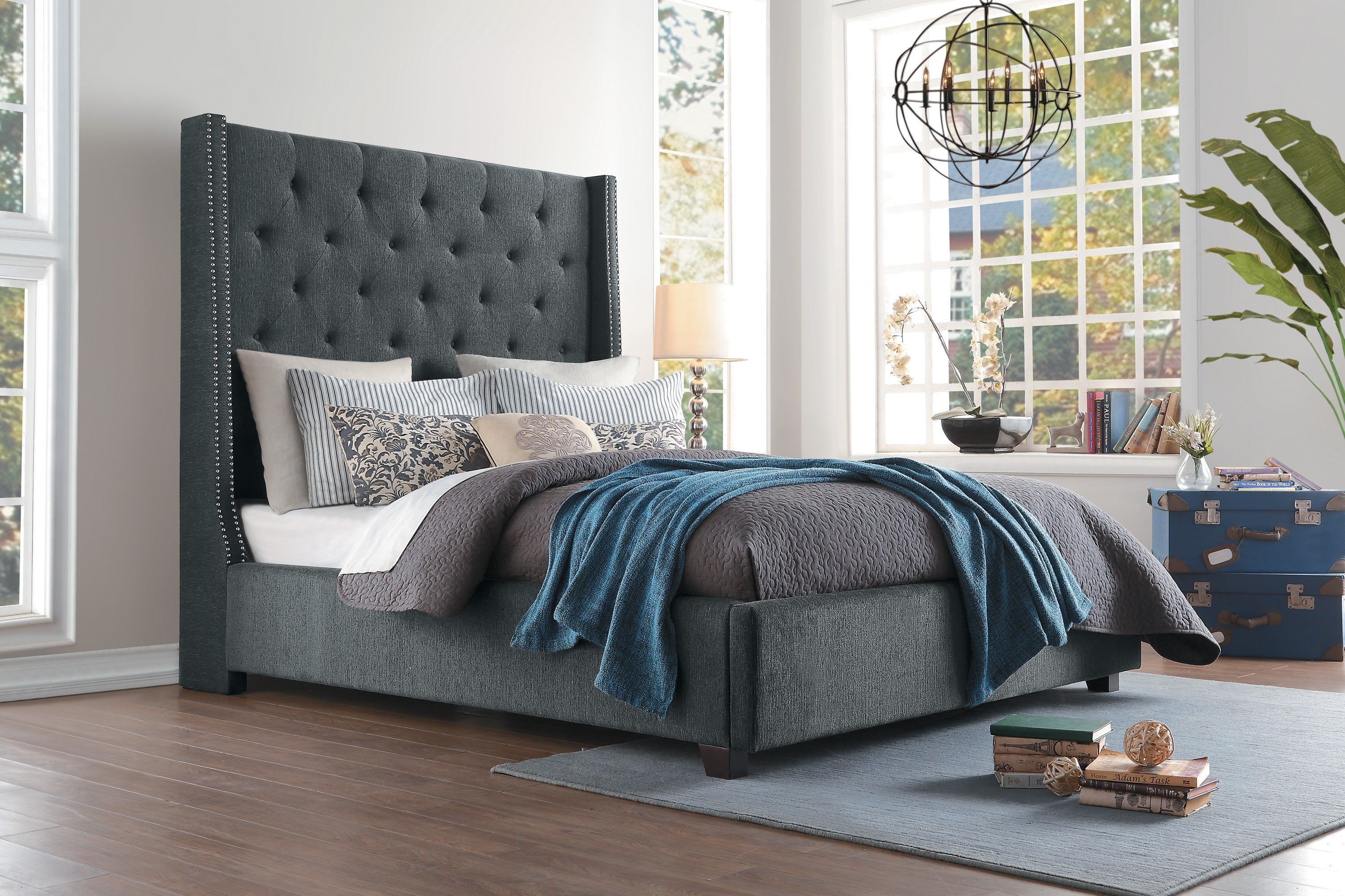 5877FGY-1* (2)Full Bed Platform Bed - 5877FGY-1* - Bien Home Furniture & Electronics