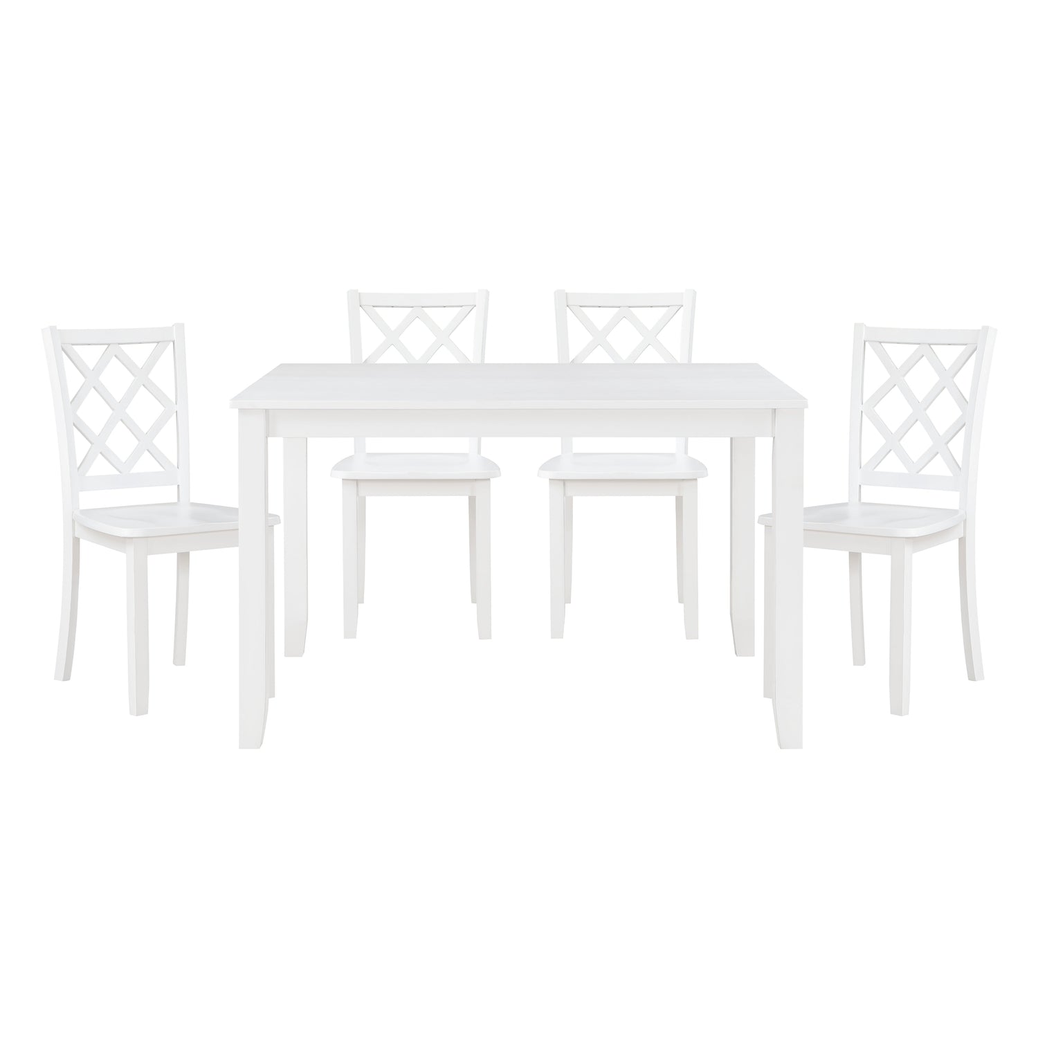 5892WT 5-Piece Pack Dinette Set - 5892WT - Bien Home Furniture & Electronics