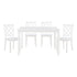 5892WT 5-Piece Pack Dinette Set - 5892WT - Bien Home Furniture & Electronics
