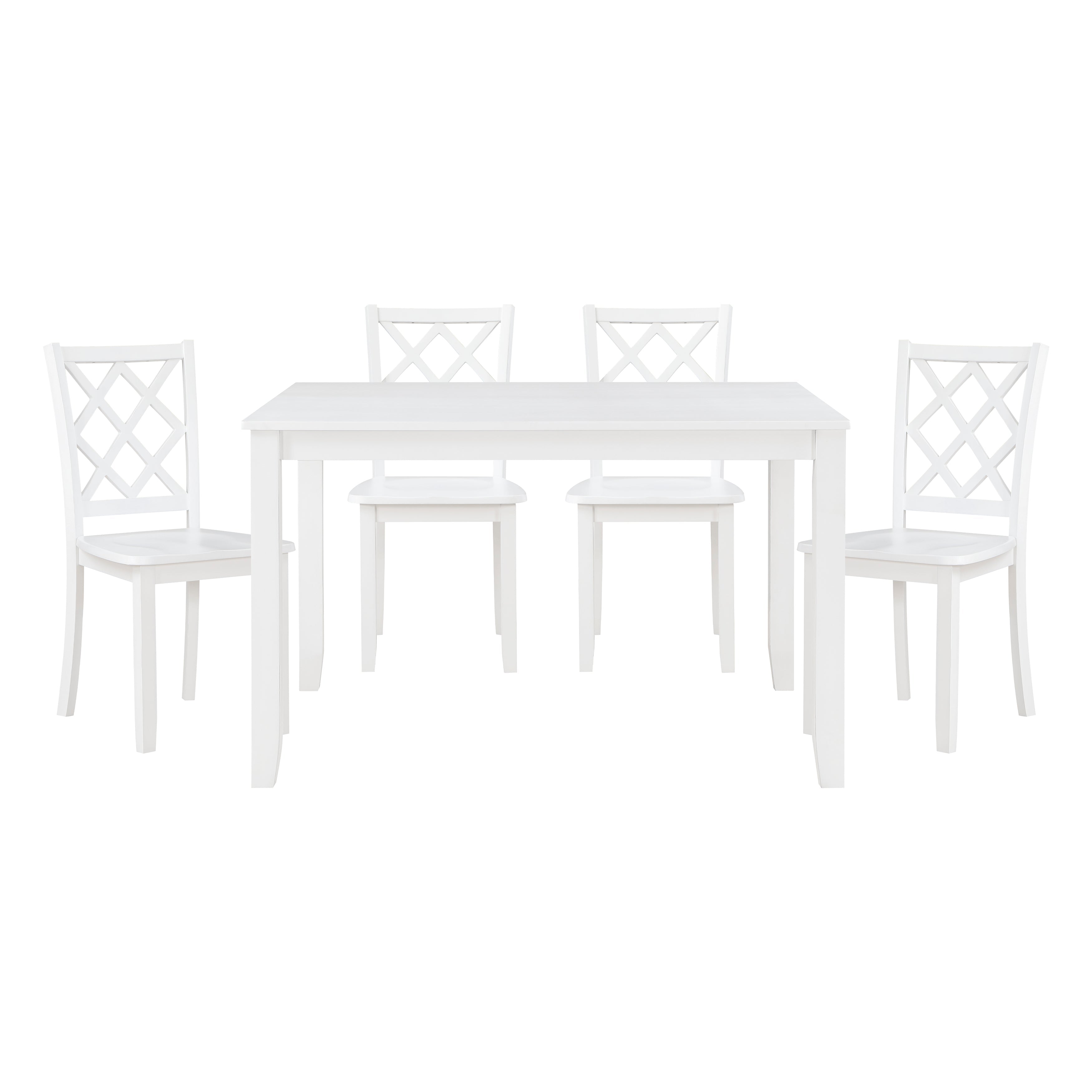 5892WT 5-Piece Pack Dinette Set - 5892WT - Bien Home Furniture & Electronics