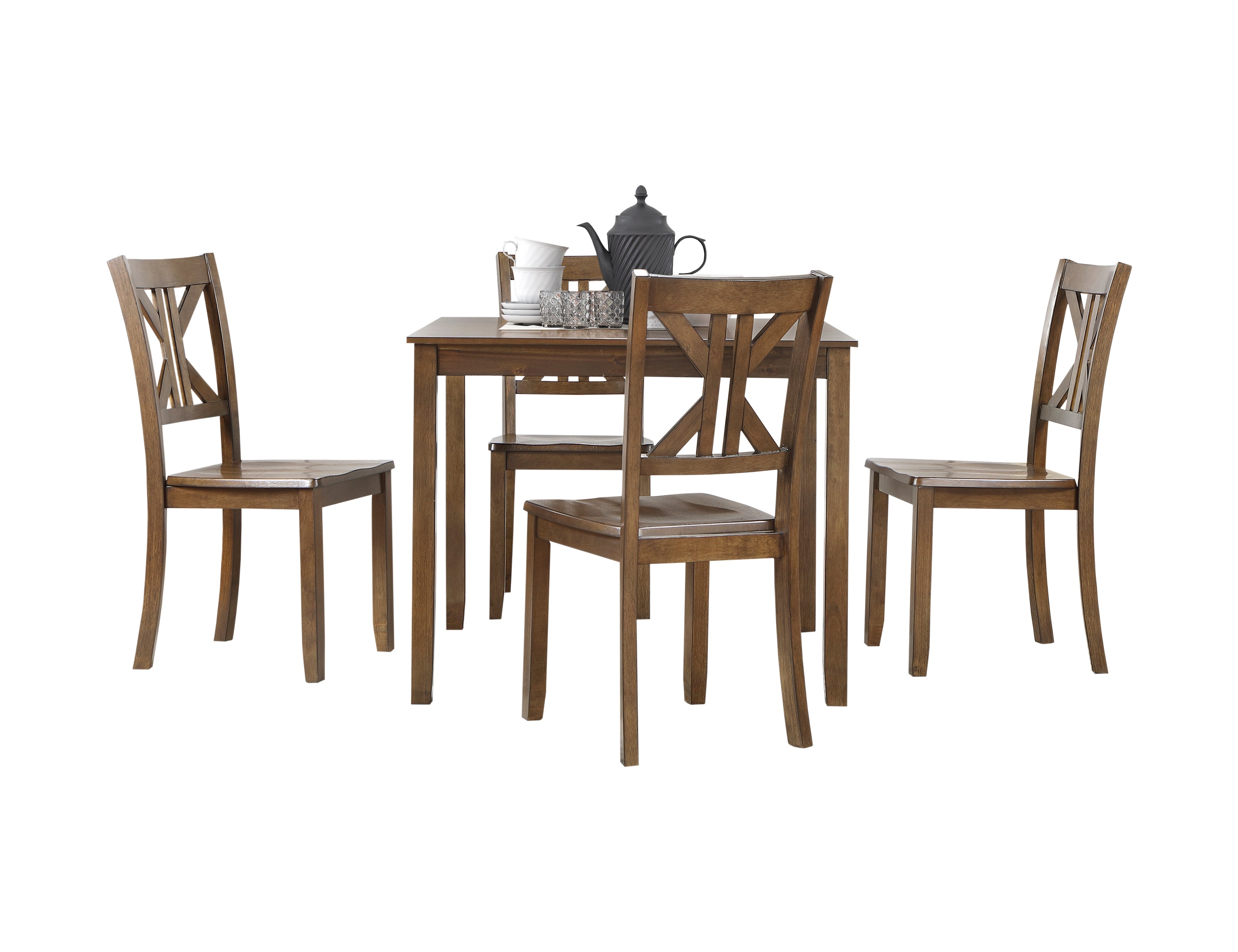 5907CH-5P 5-Piece Pack Dinette Set - 5907CH-5P - Bien Home Furniture & Electronics