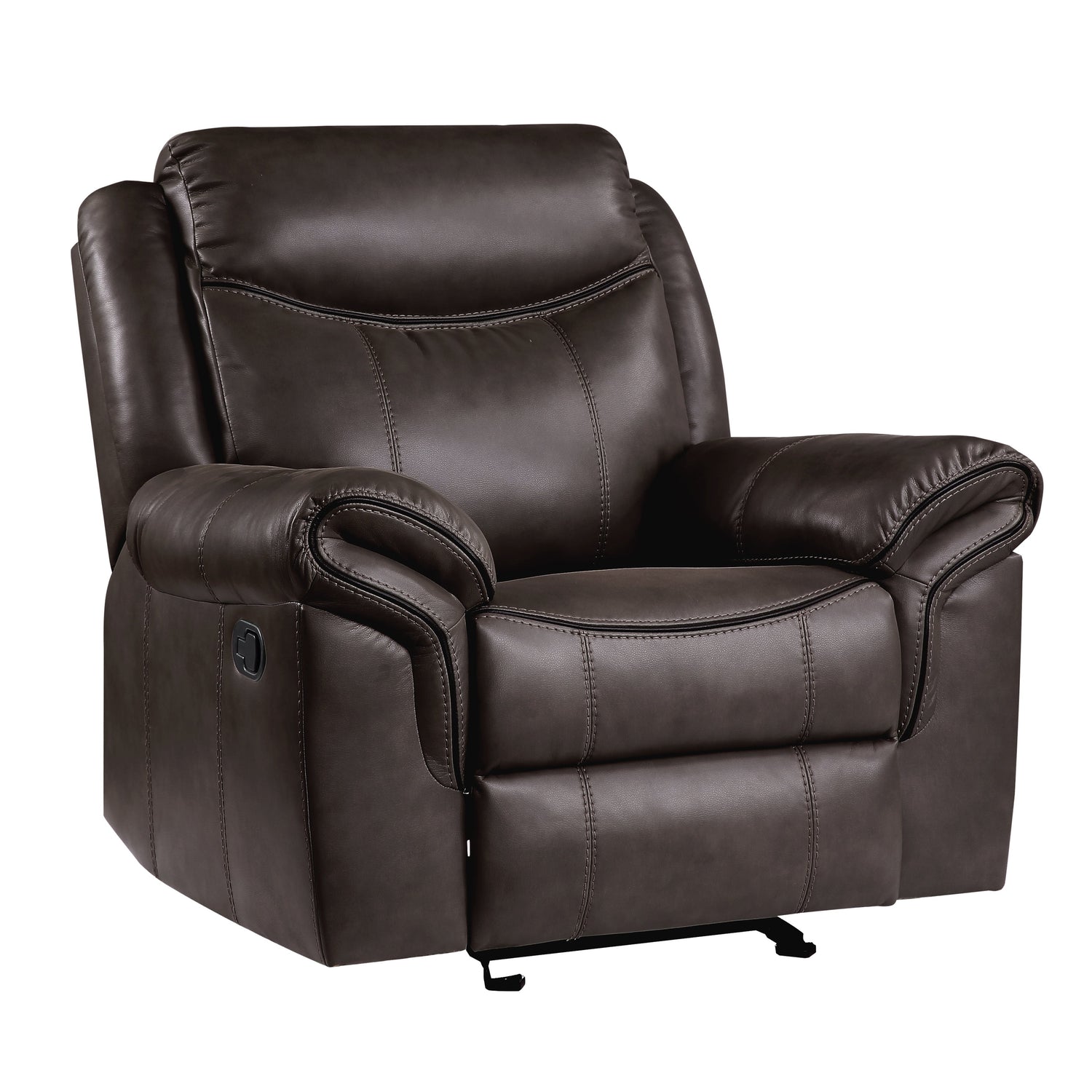 8206BRW-1 Glider Reclining Chair - 8206BRW-1 - Bien Home Furniture & Electronics