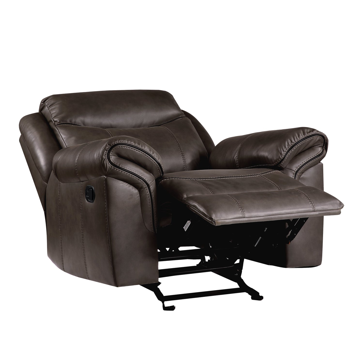 8206BRW-1 Glider Reclining Chair - 8206BRW-1 - Bien Home Furniture & Electronics