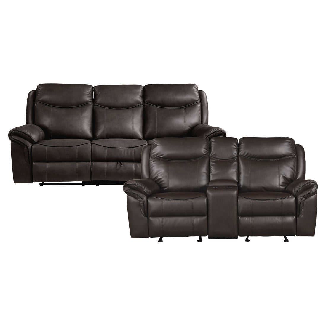 8206BRW*2 2pc Set: Sofa, Love - 8206BRW*2 - Bien Home Furniture & Electronics