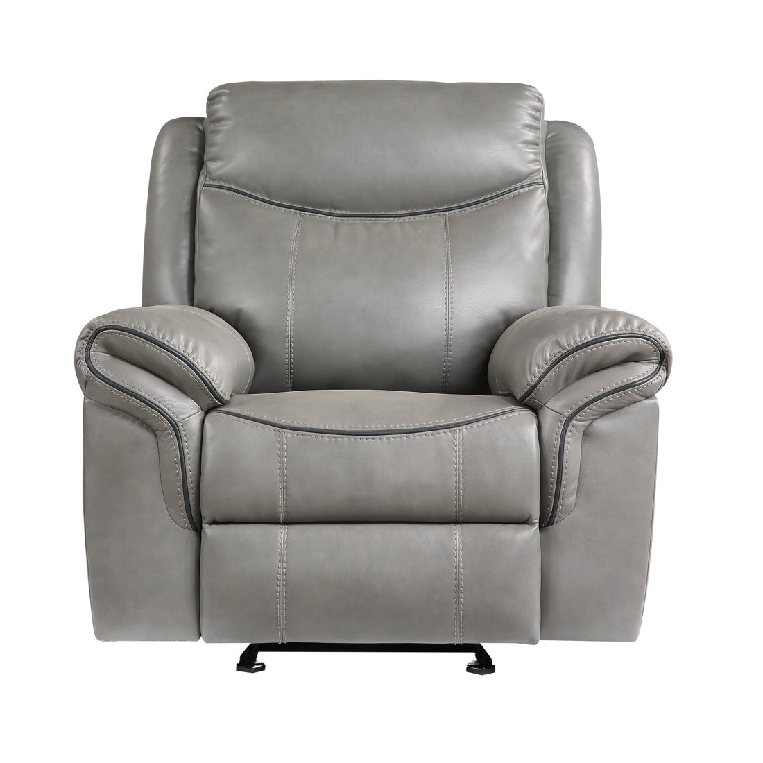 8206GRY-1 Glider Reclining Chair - 8206GRY-1 - Bien Home Furniture &amp; Electronics