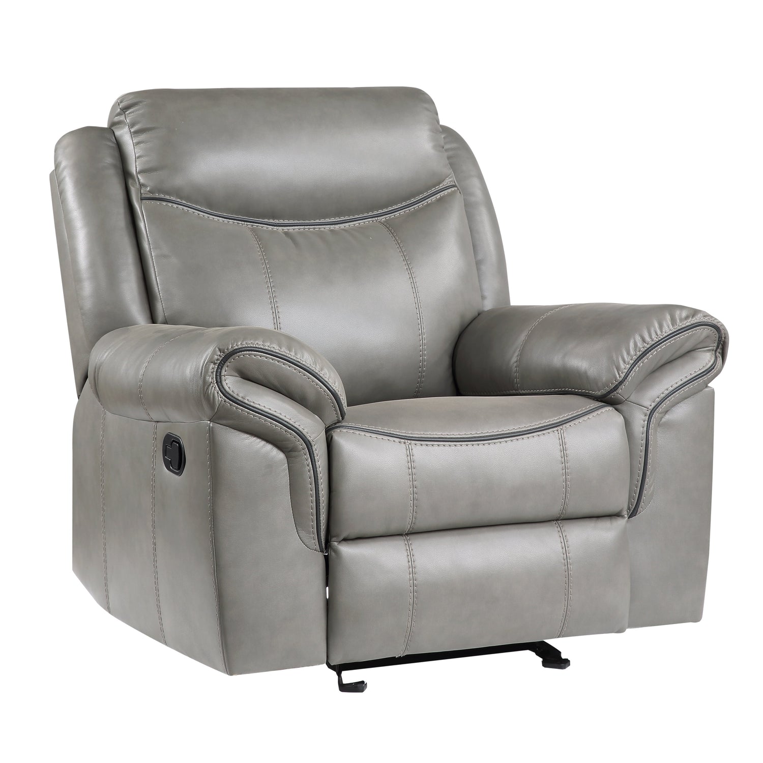 8206GRY-1 Glider Reclining Chair - 8206GRY-1 - Bien Home Furniture & Electronics