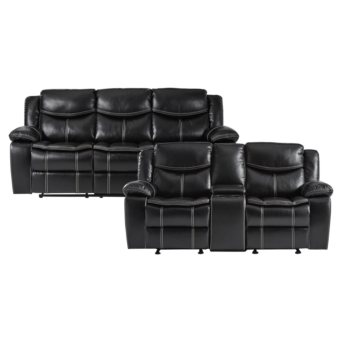 8230BLK*2 2pc Set: Sofa, Love - 8230BLK*2 - Bien Home Furniture & Electronics
