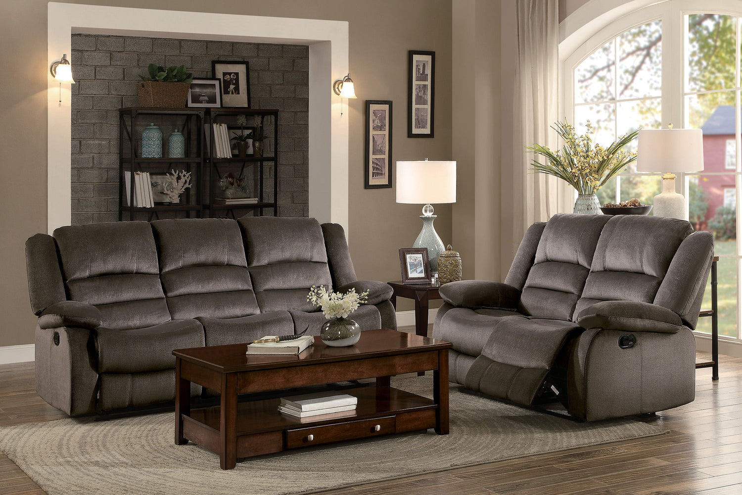 8329CH-3 Double Reclining Sofa - 8329CH-3 - Bien Home Furniture & Electronics