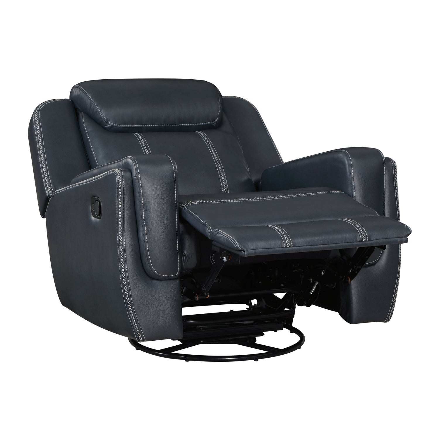 8516BU-1 Swivel Glider Reclining Chair - 8516BU-1 - Bien Home Furniture & Electronics
