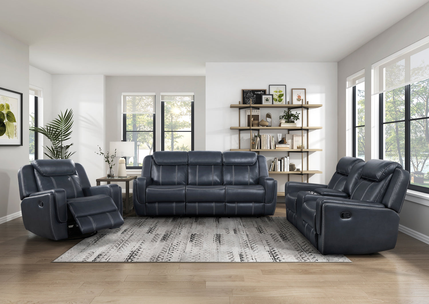 8516BU-1 Swivel Glider Reclining Chair - 8516BU-1 - Bien Home Furniture &amp; Electronics
