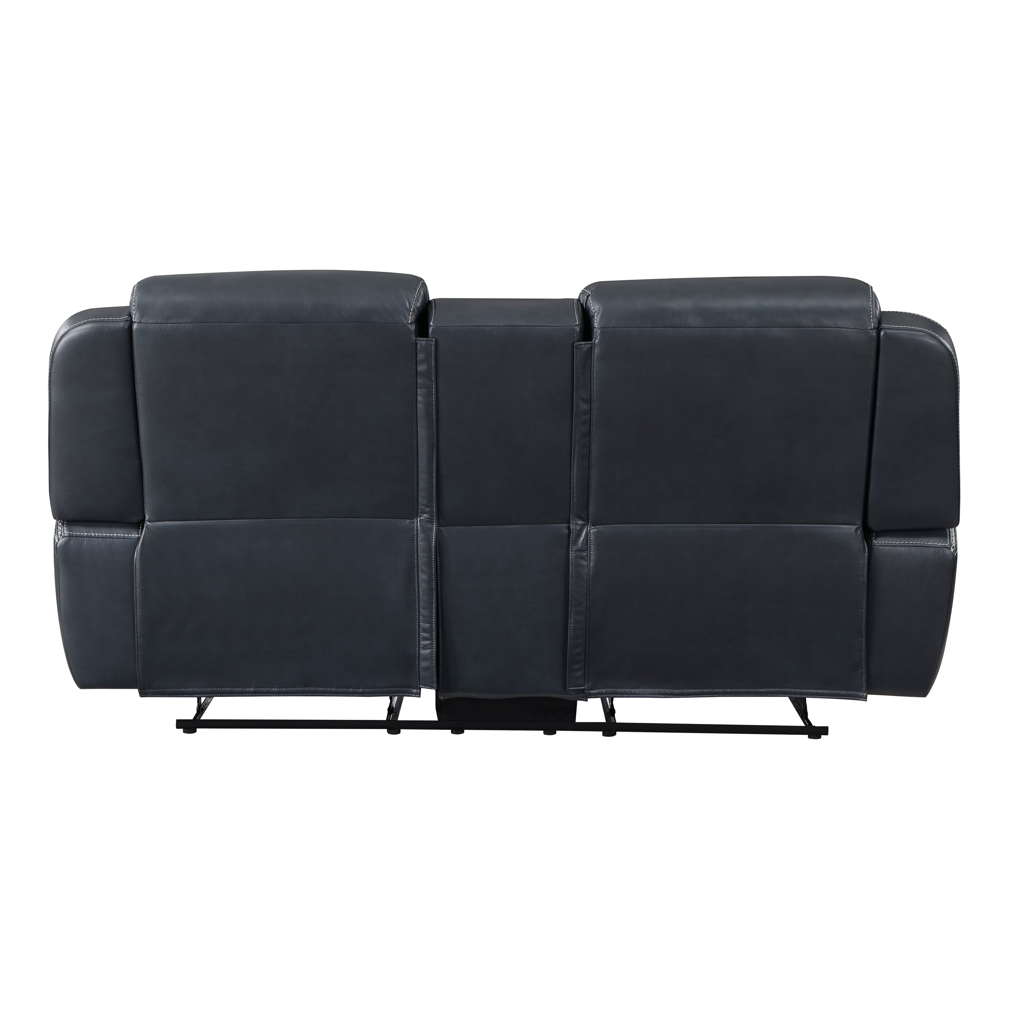 8516BU-2 Double Reclining Love Seat with Center Console, Receptacles and USB Ports - 8516BU-2 - Bien Home Furniture & Electronics